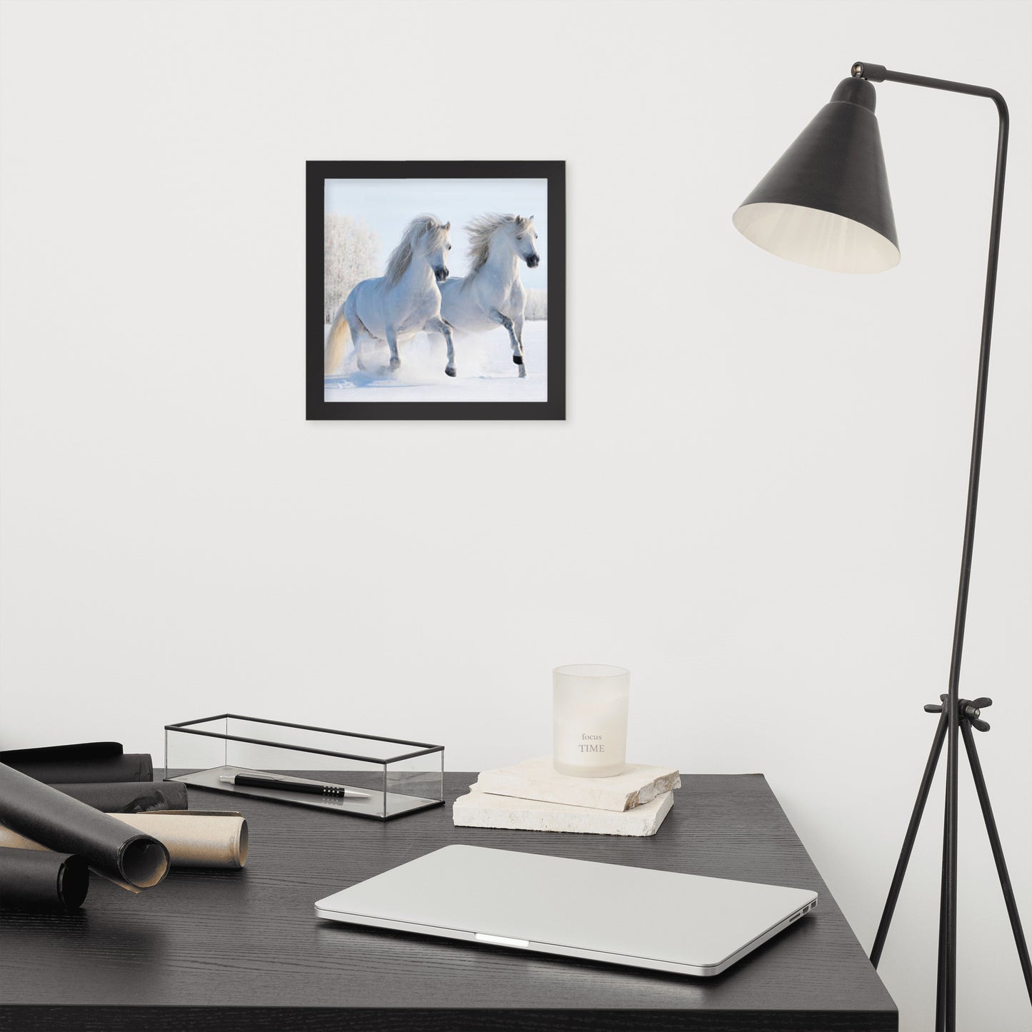 Framed Poster (Horse Wall Art Horizontal - Model 0013)