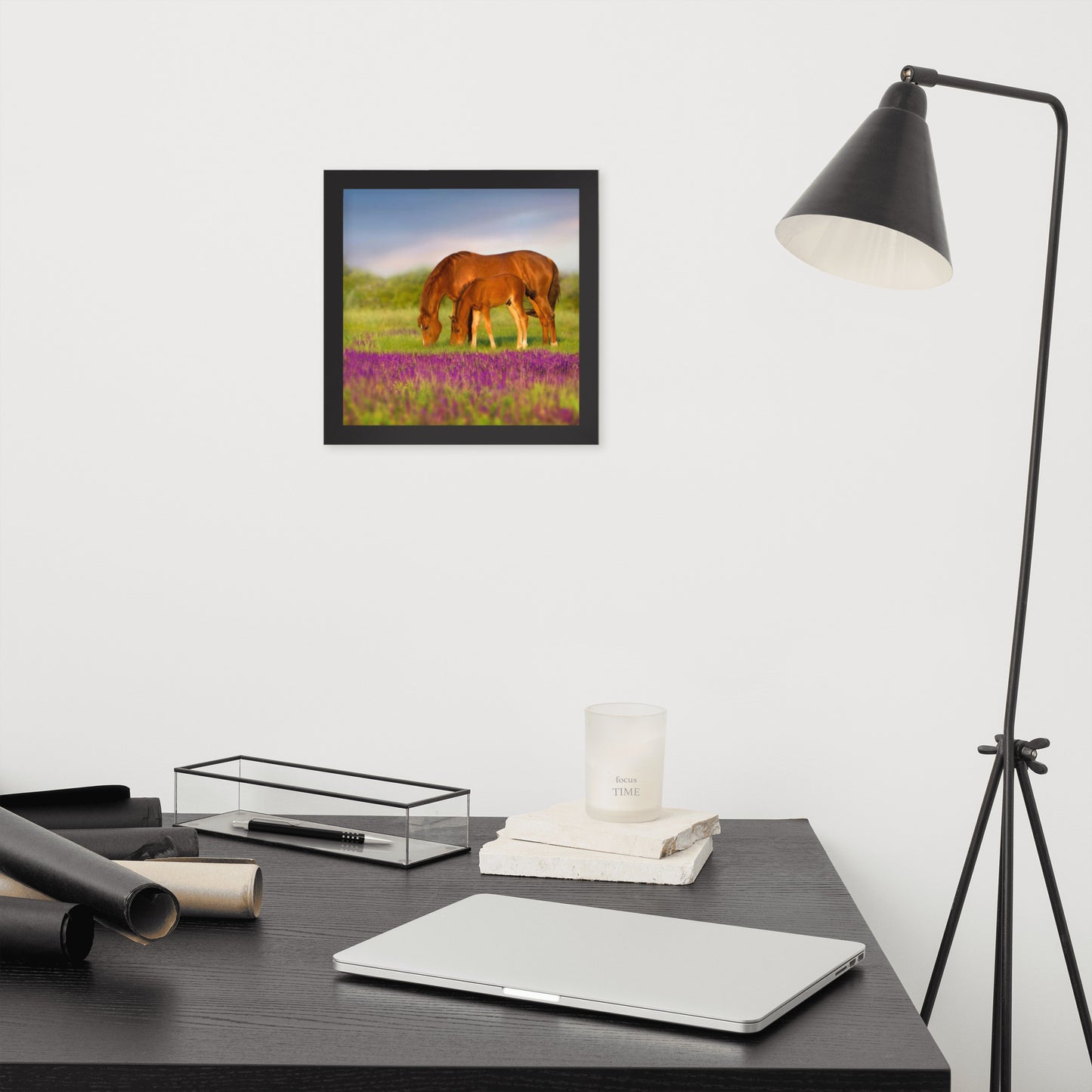 Framed Poster (Horse Wall Art Horizontal - Model 0016)