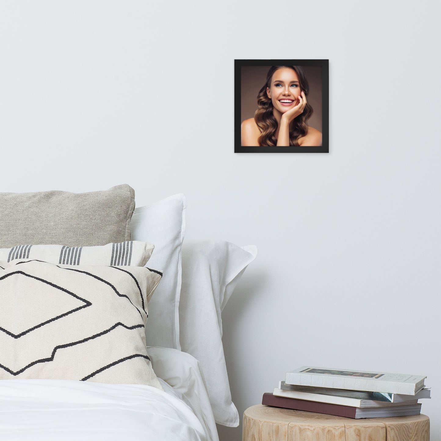 Smiles + Laughter = Priceless. Framed Poster Wall Art (Horizontal Model 009)