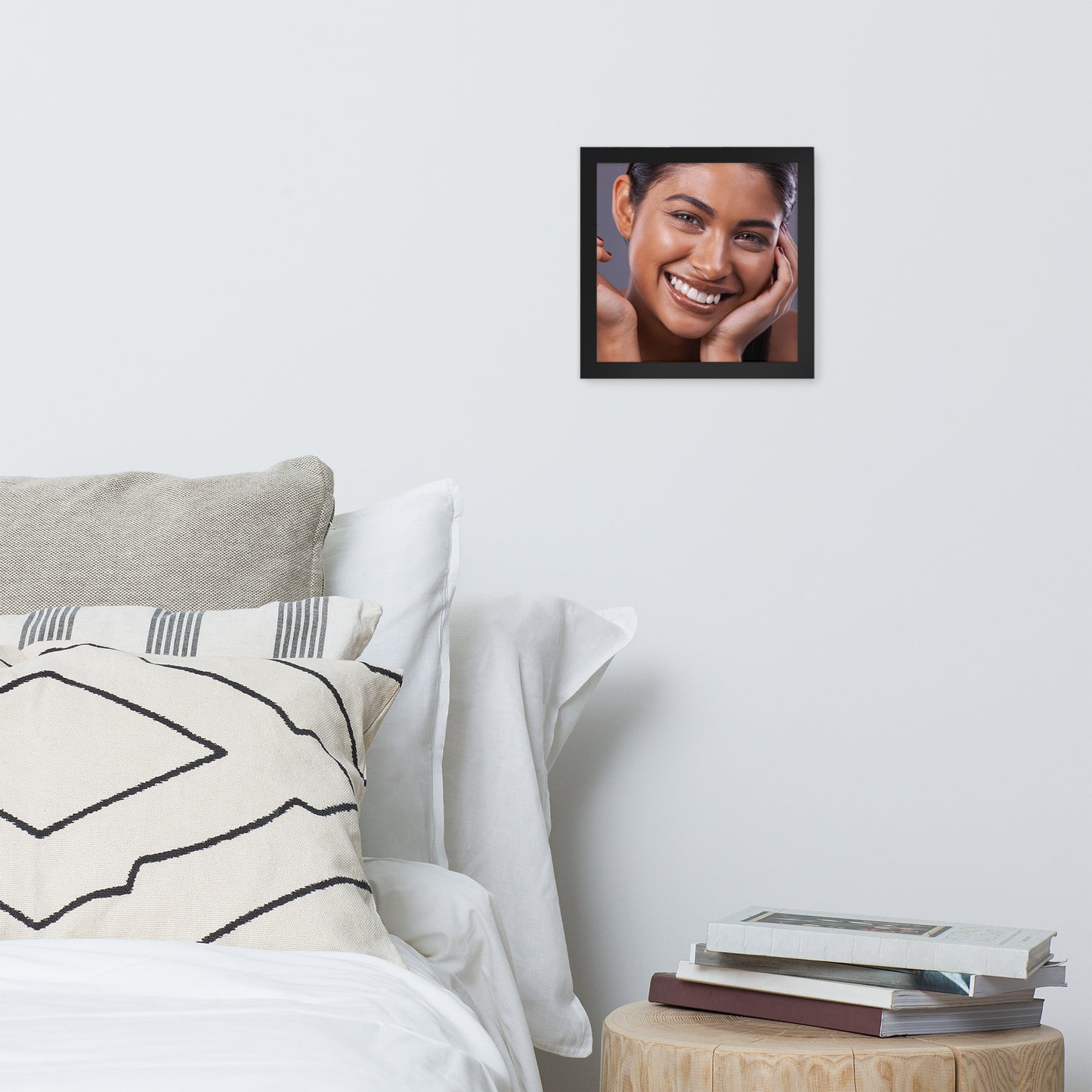 Smiles + Laughter = Priceless. Framed Poster Wall Art (Horizontal Model 0013)