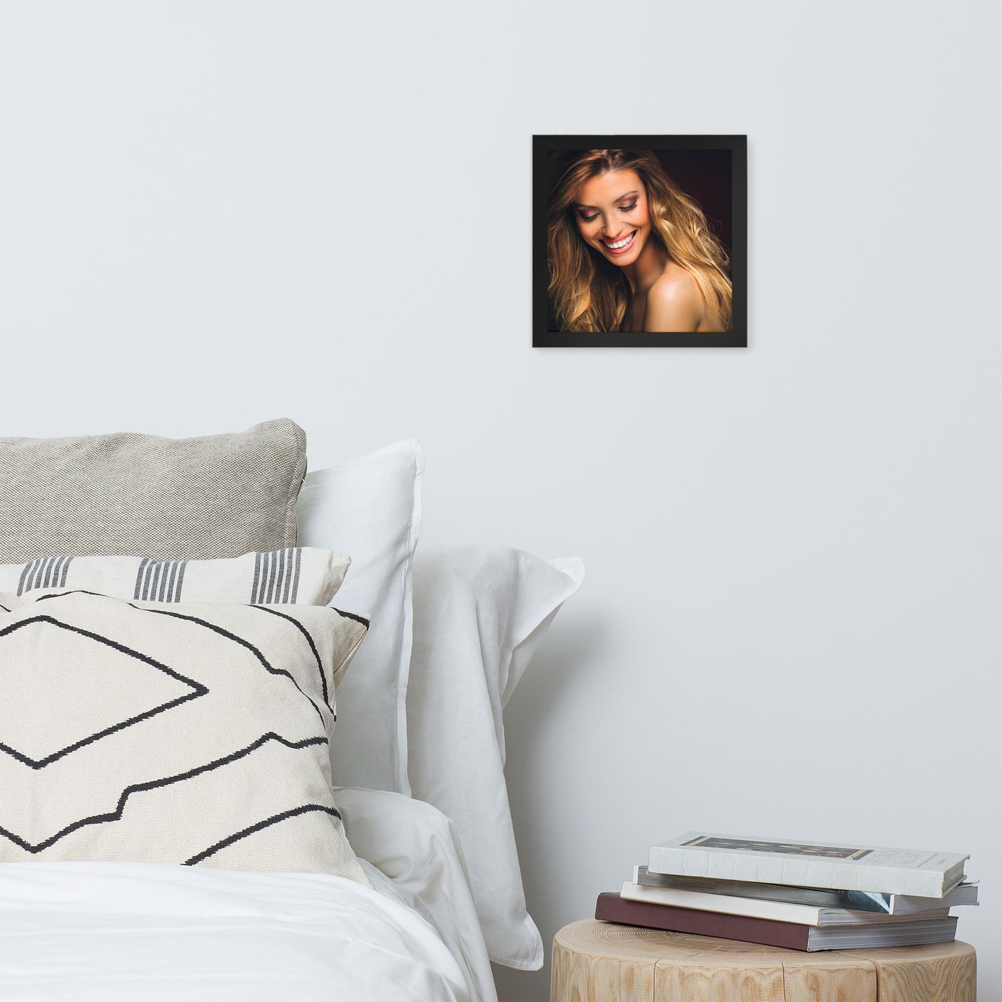 Smiles + Laughter = Priceless. Framed Poster Wall Art (Horizontal Model 0016)