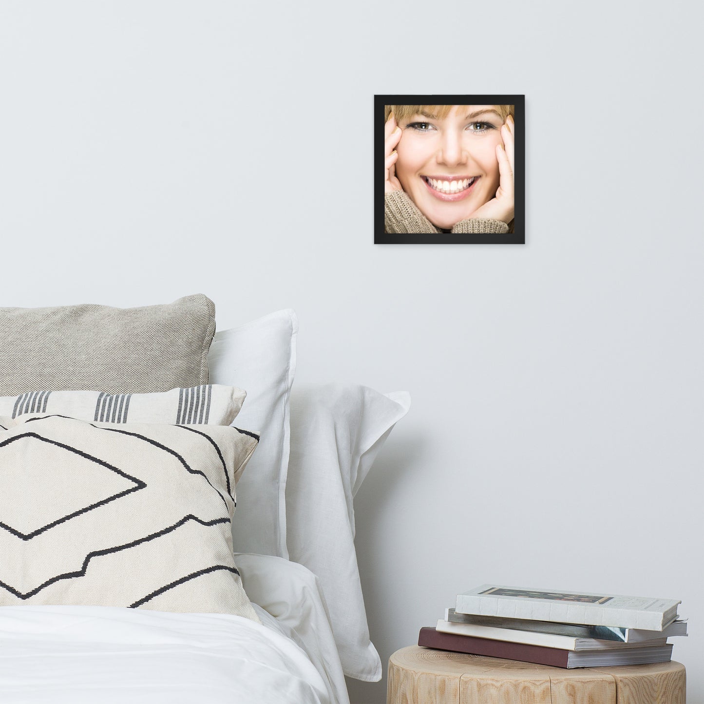 Smiles + Laughter = Priceless. Framed Poster Wall Art (Horizontal Model 0038)