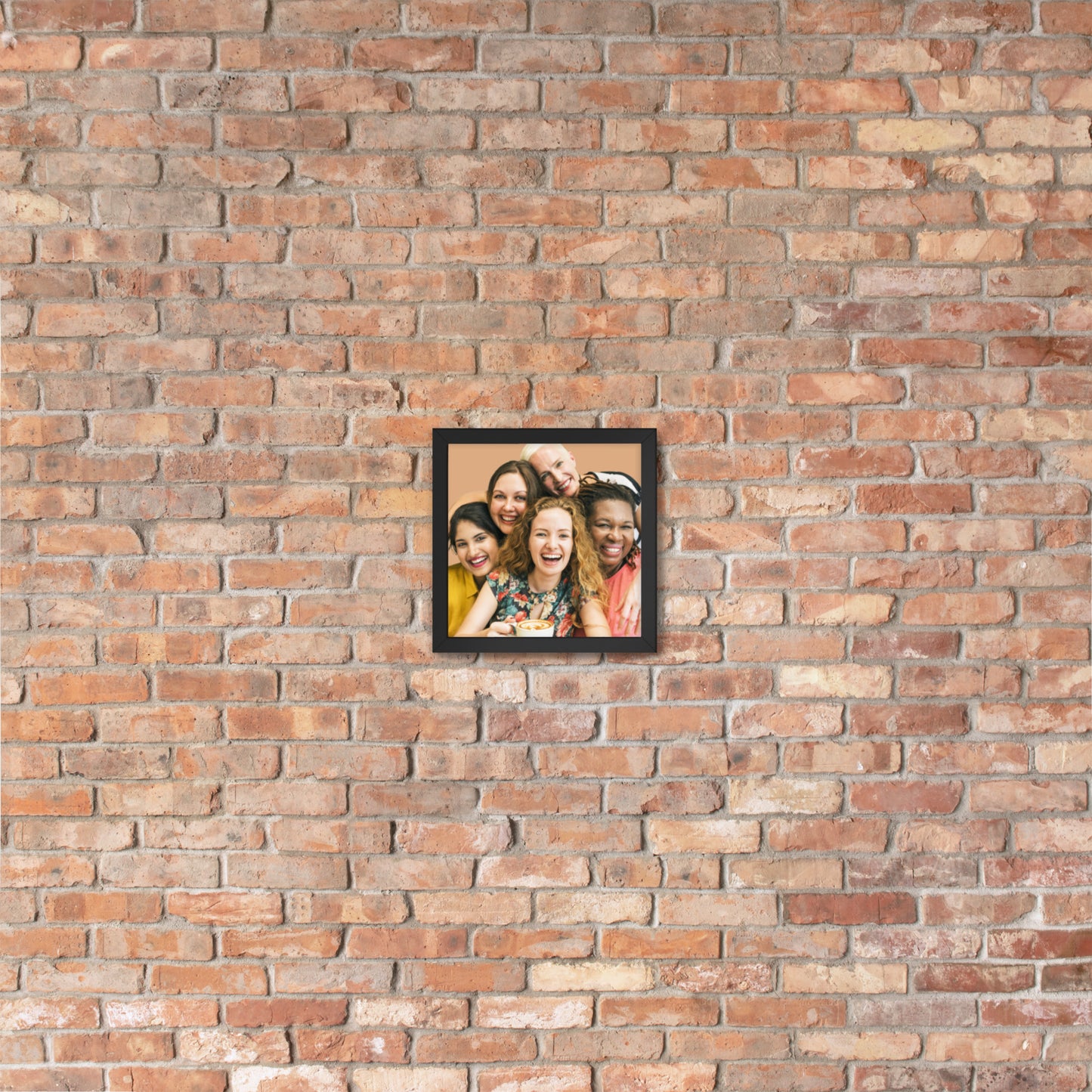 Framed Poster Wall Art Vertical: Priceless Smiles and Laughter (Print Model 001)