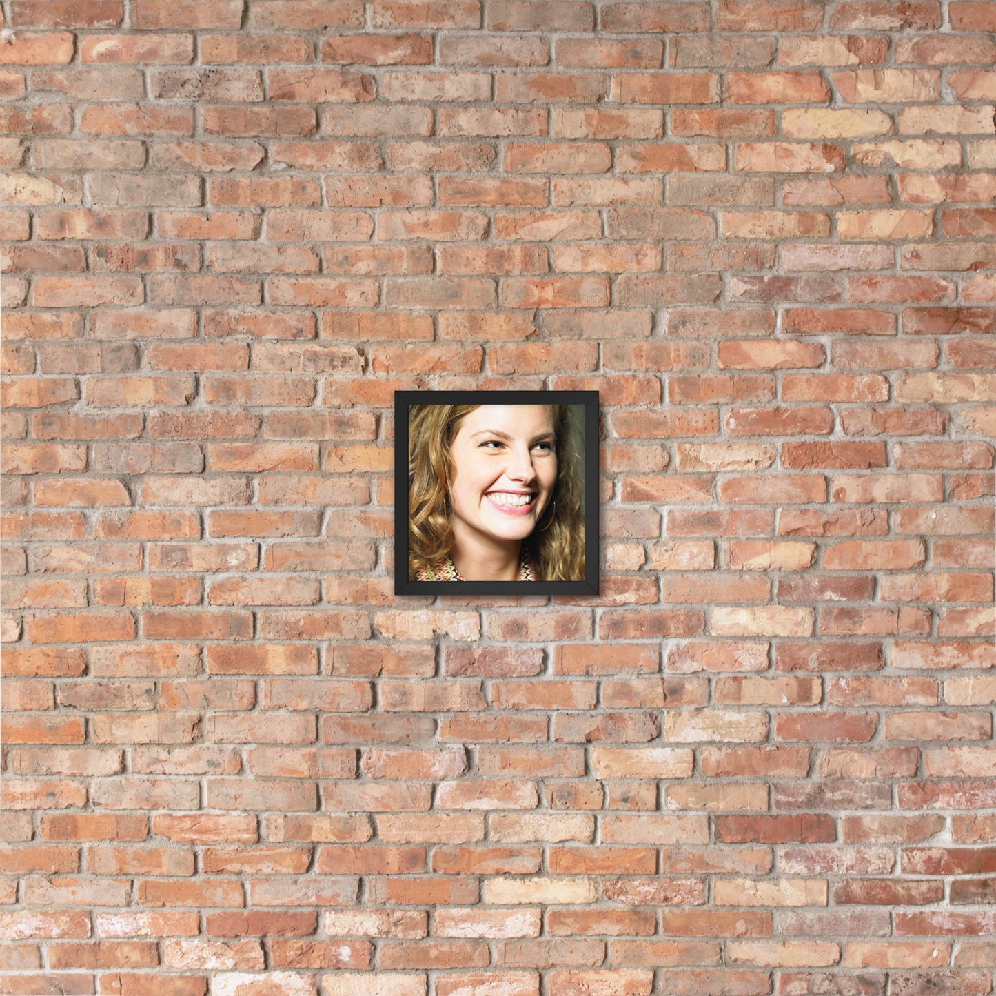 Framed Poster Wall Art Vertical: Priceless Smiles and Laughter (Print Model 0045)