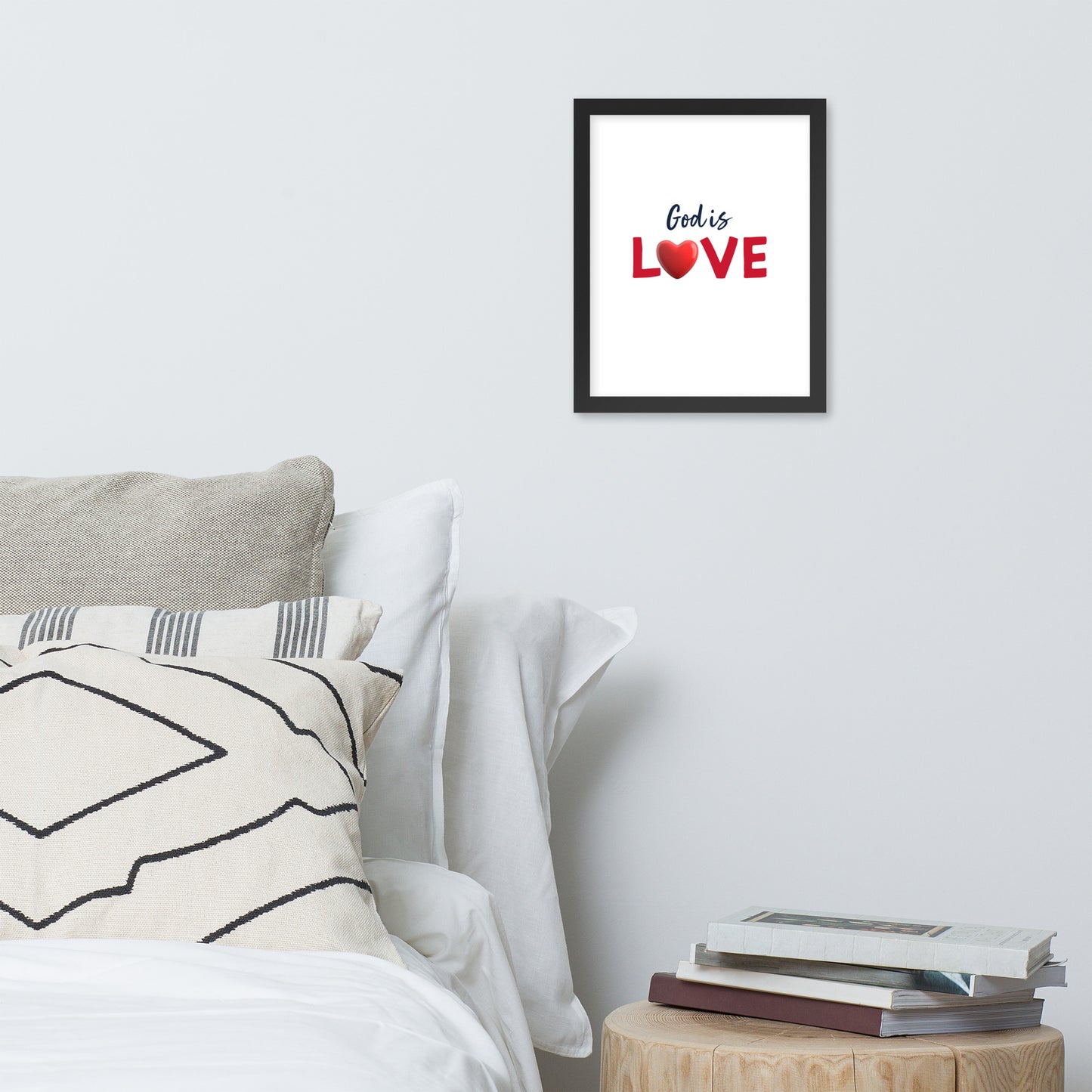 Framed Poster (God Is Love - Love Framed Poster Vertical Model 002)