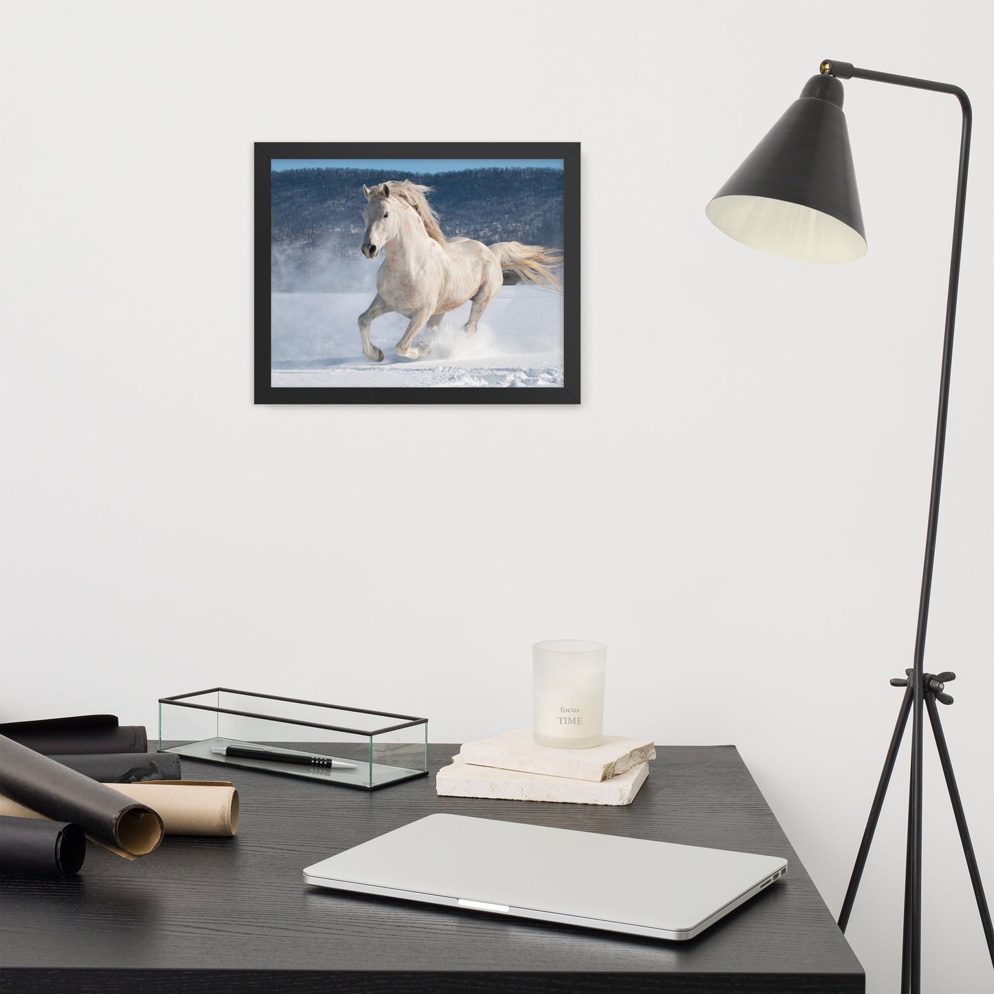 Framed Poster (Horse Wall Art Horizontal - Model 0012)