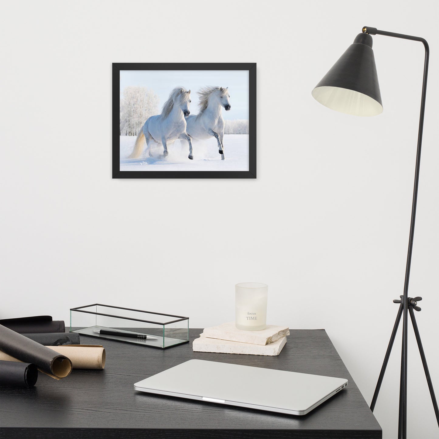 Framed Poster (Horse Wall Art Horizontal - Model 0013)