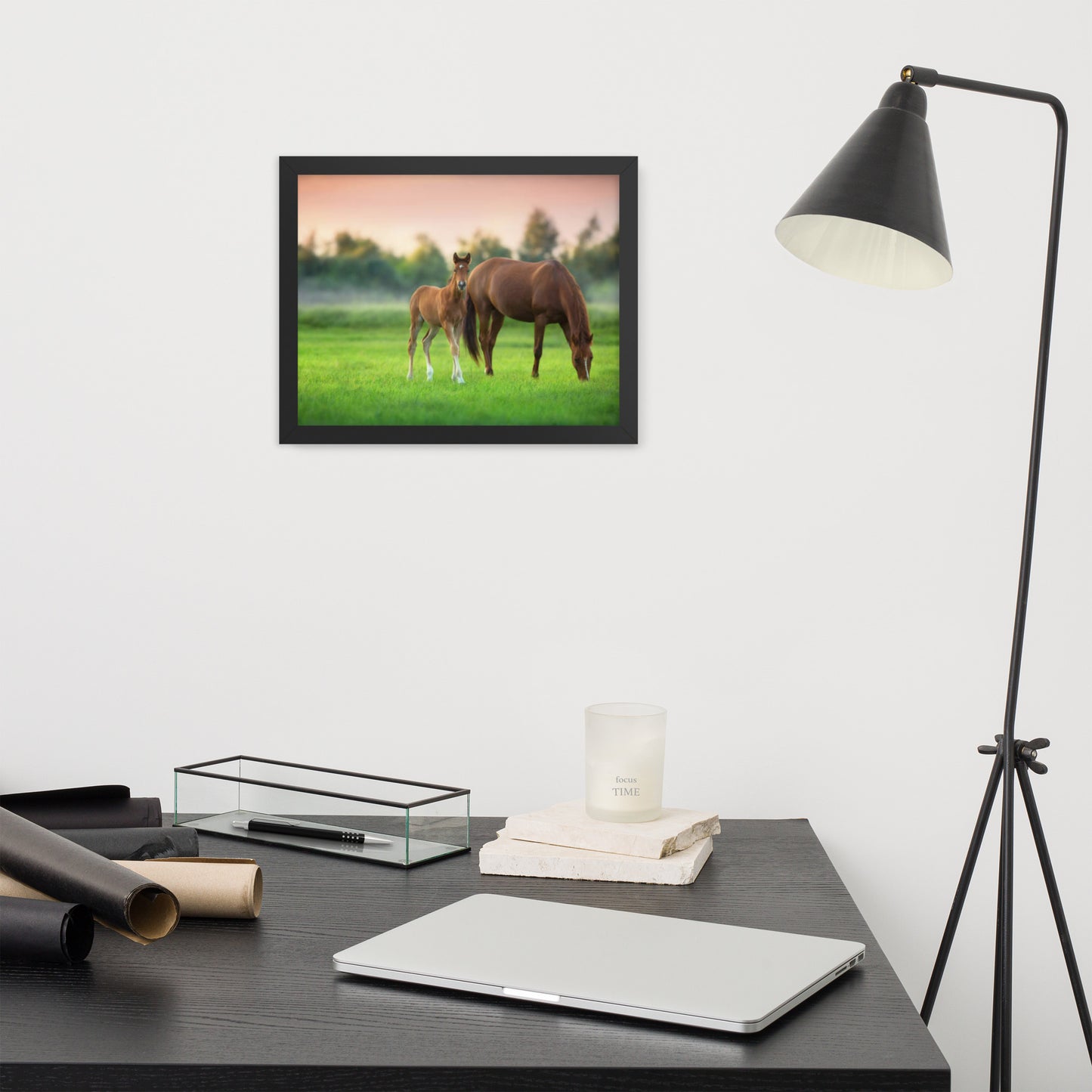 Framed Poster (Horse Wall Art Horizontal - Model 0017)