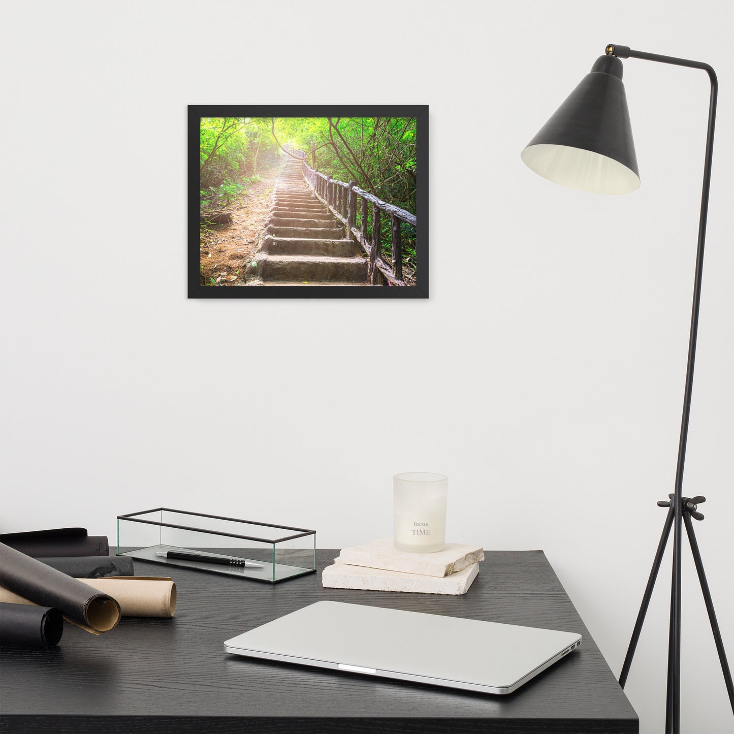 Scenic Nature View Framed Poster Wall Art (Horizontal Model 005)