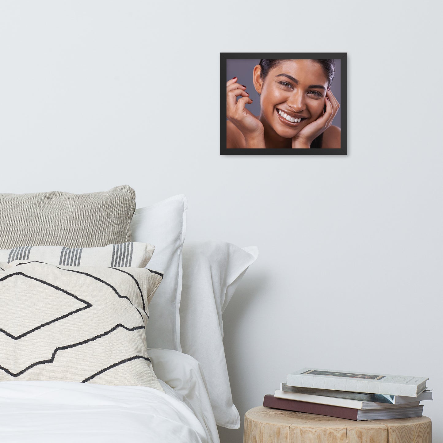 Smiles + Laughter = Priceless. Framed Poster Wall Art (Horizontal Model 0013)