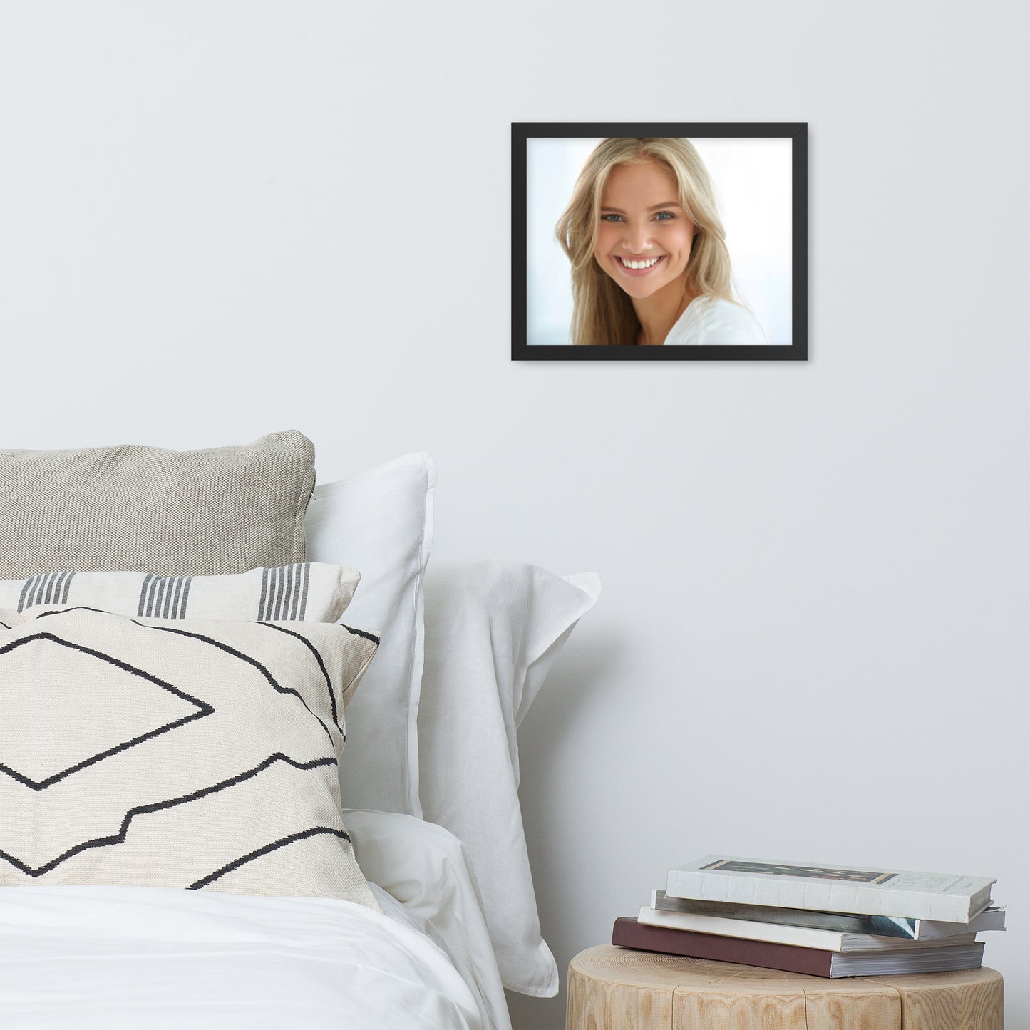 Smiles + Laughter = Priceless. Framed Poster Wall Art (Horizontal Model 0037)