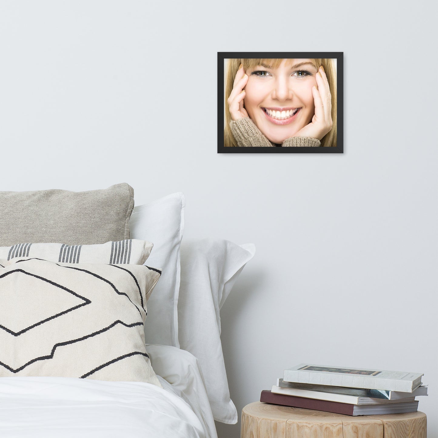 Smiles + Laughter = Priceless. Framed Poster Wall Art (Horizontal Model 0038)