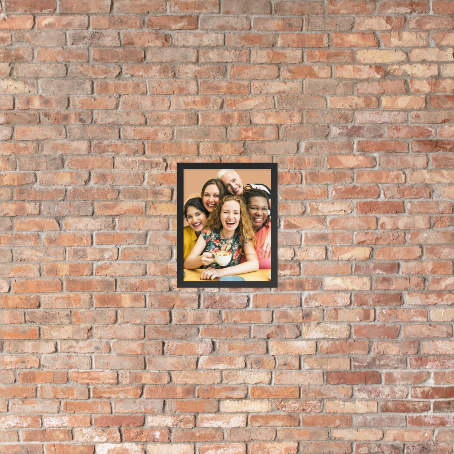 Framed Poster Wall Art Vertical: Priceless Smiles and Laughter (Print Model 001)