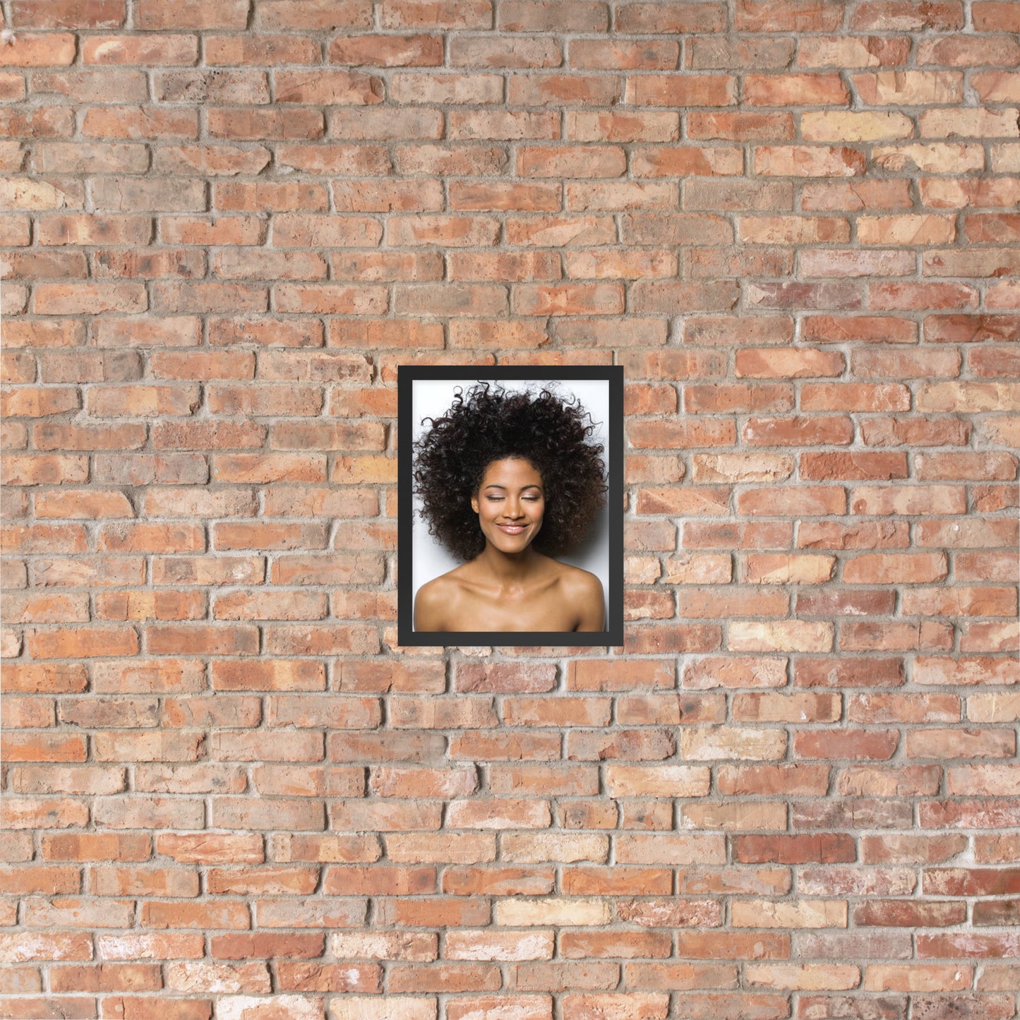 Framed Poster Wall Art Vertical: Priceless Smiles and Laughter (Print Model 004)