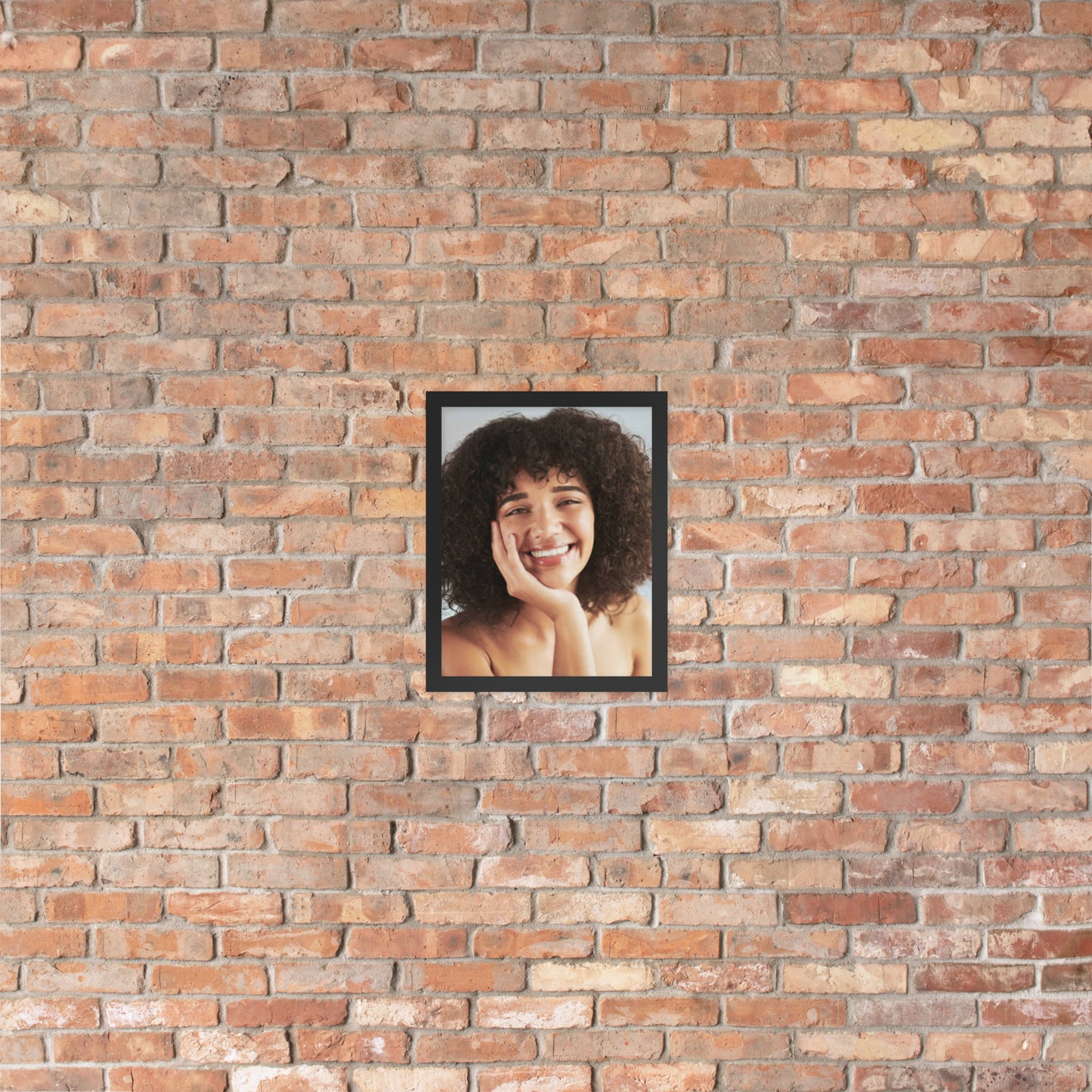 Framed Poster Wall Art Vertical: Priceless Smiles and Laughter (Print Model 0035)