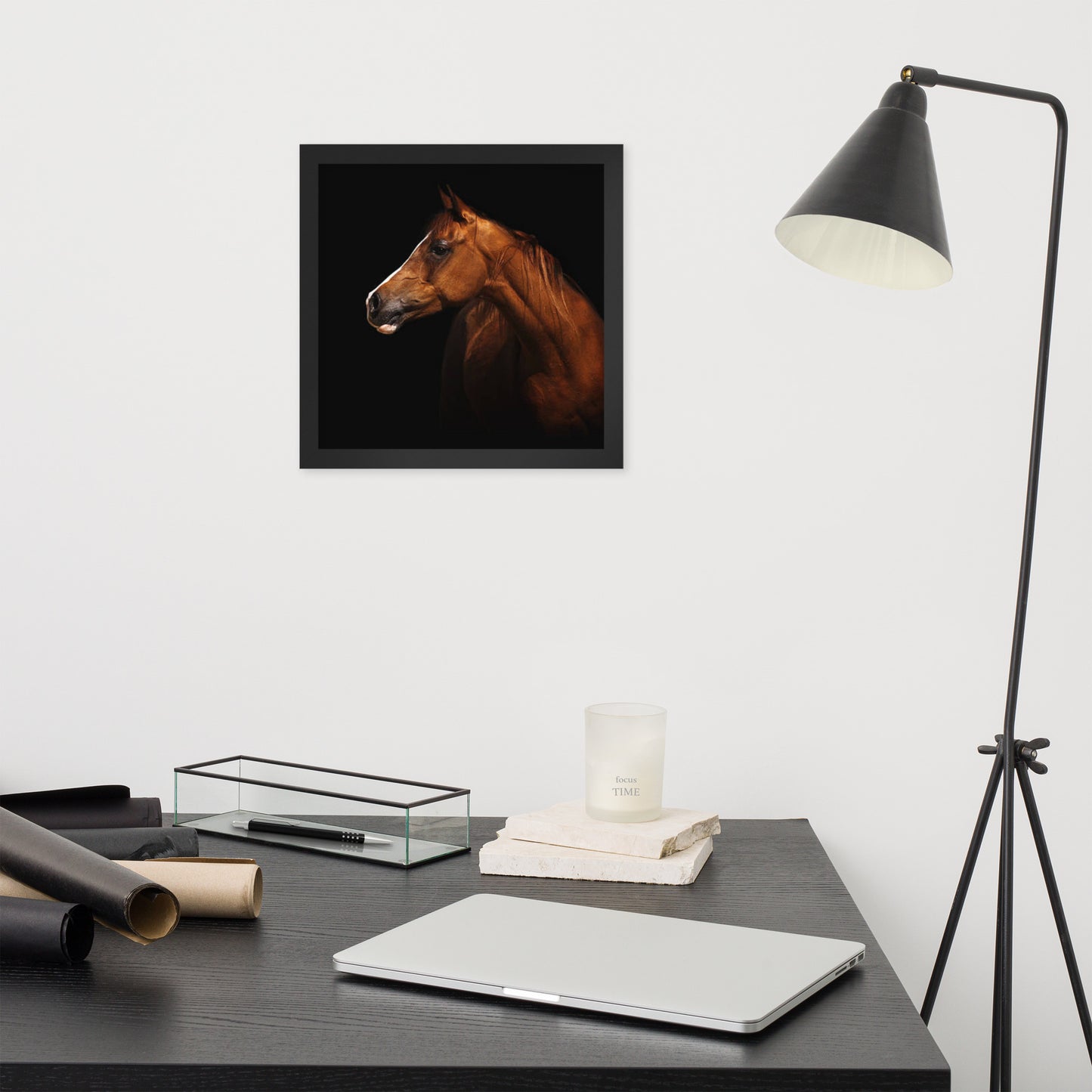 Framed Poster (Horse Wall Art Horizontal - Model 006)