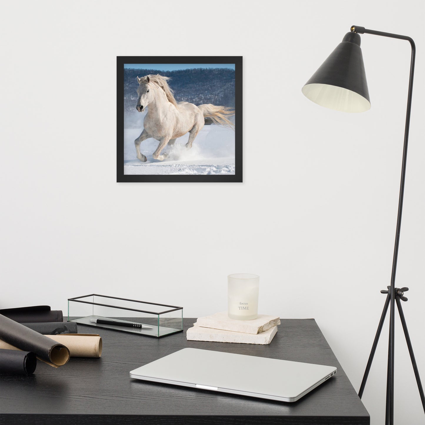 Framed Poster (Horse Wall Art Horizontal - Model 0012)