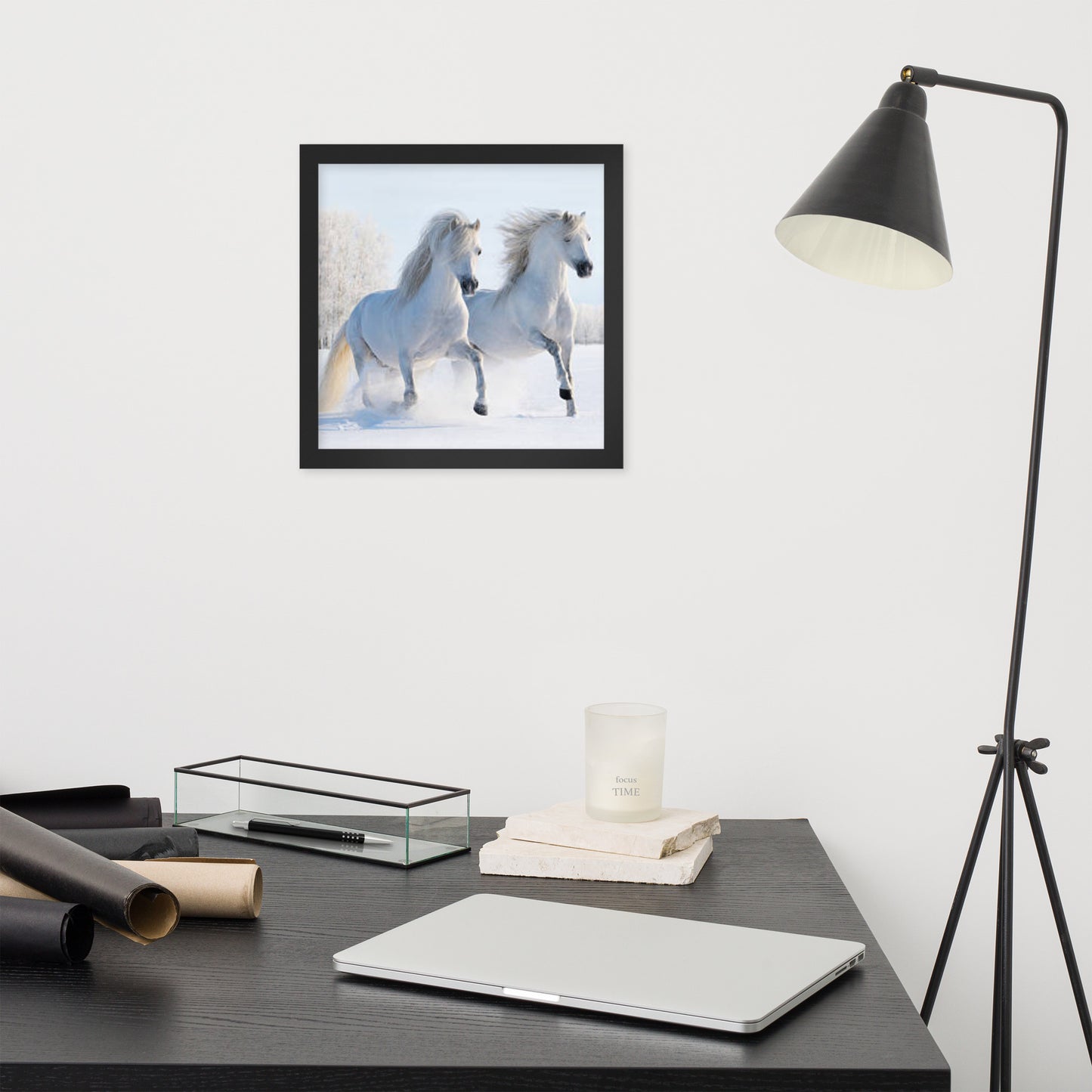 Framed Poster (Horse Wall Art Horizontal - Model 0013)