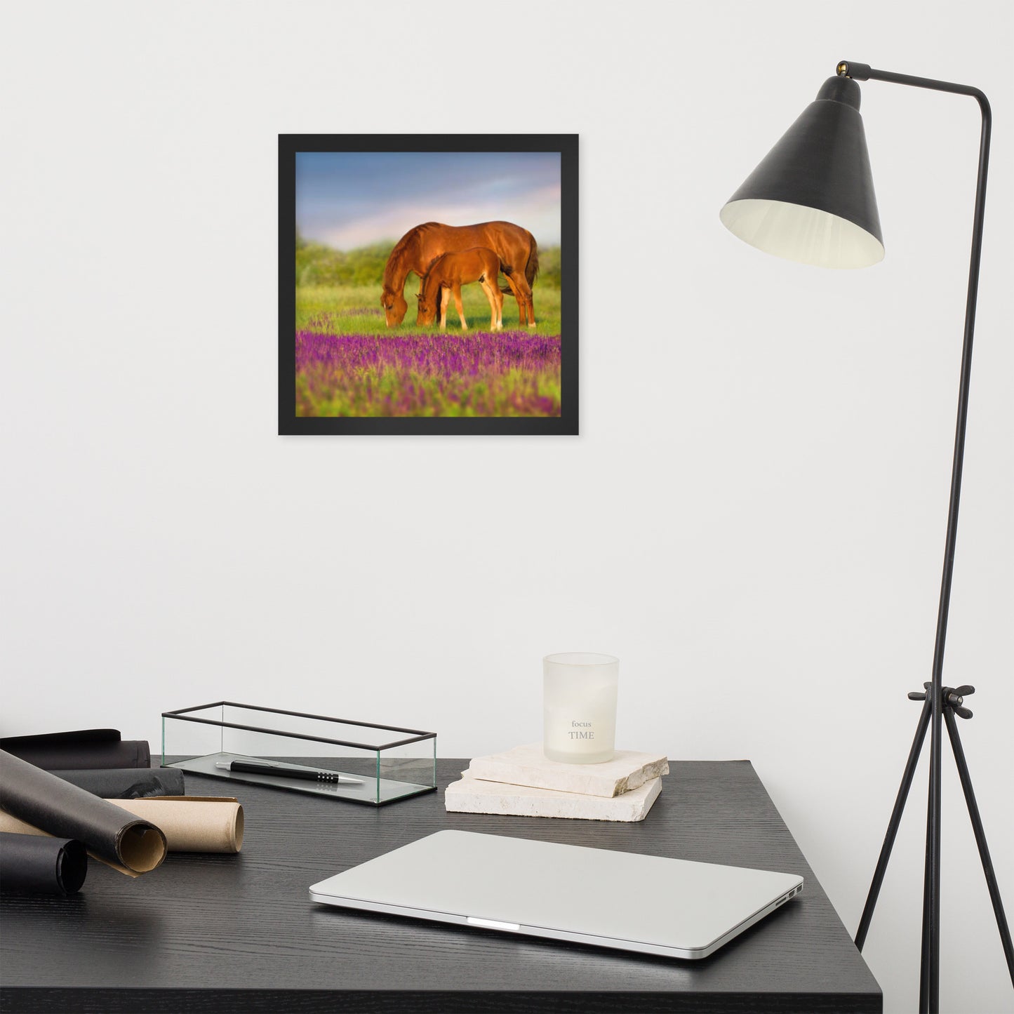 Framed Poster (Horse Wall Art Horizontal - Model 0016)