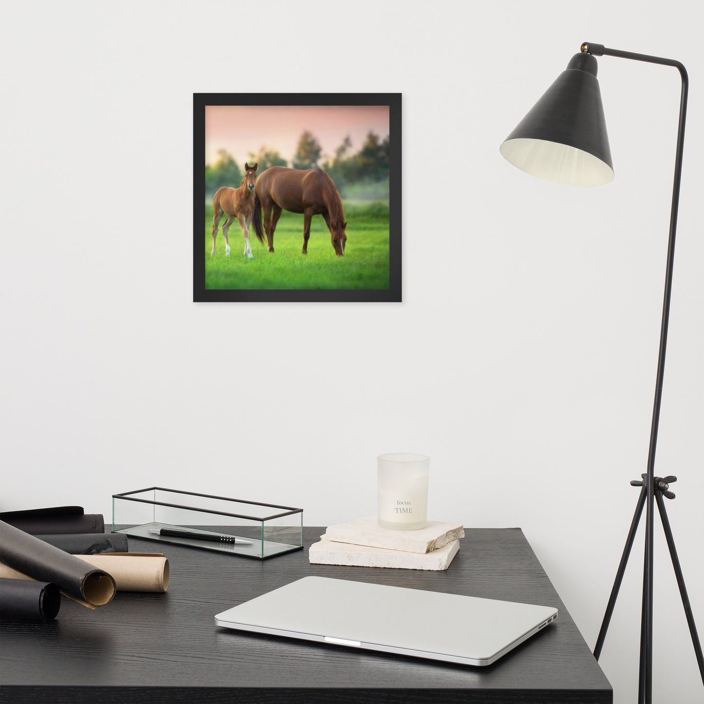 Framed Poster (Horse Wall Art Horizontal - Model 0017)