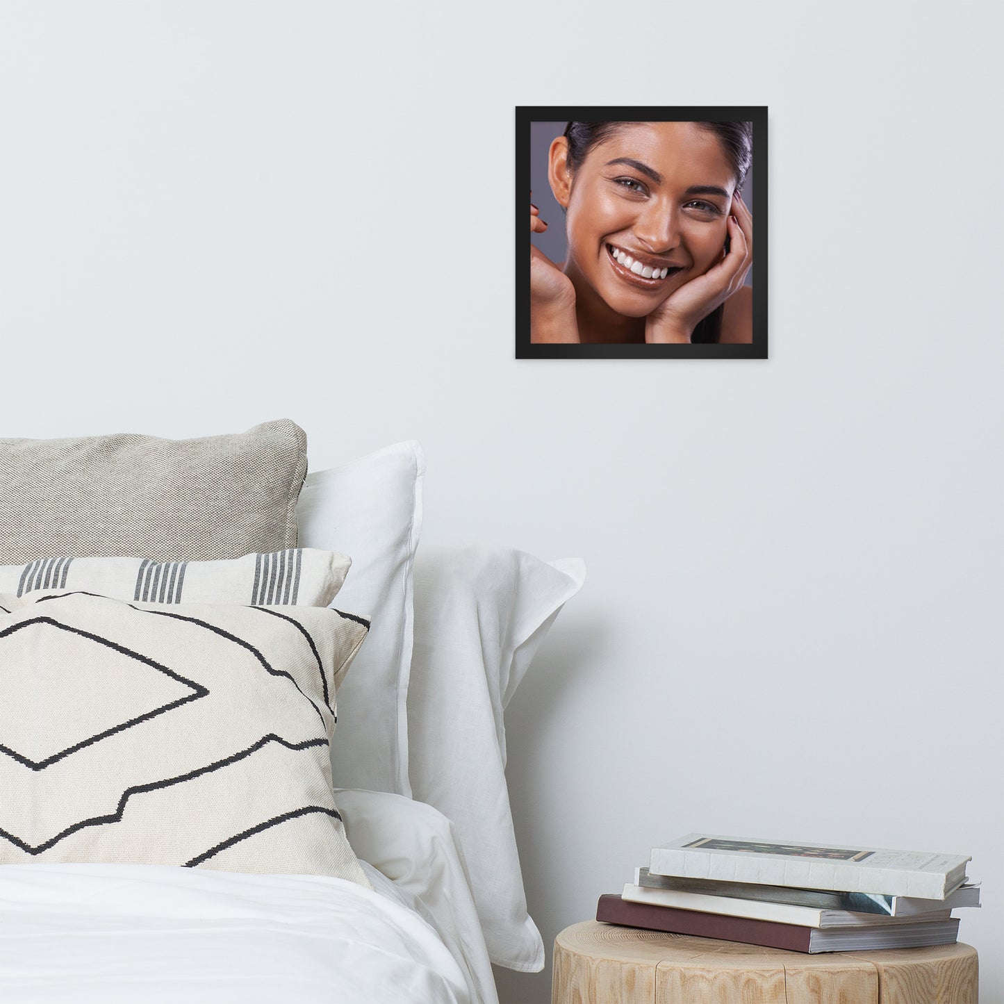 Smiles + Laughter = Priceless. Framed Poster Wall Art (Horizontal Model 0013)