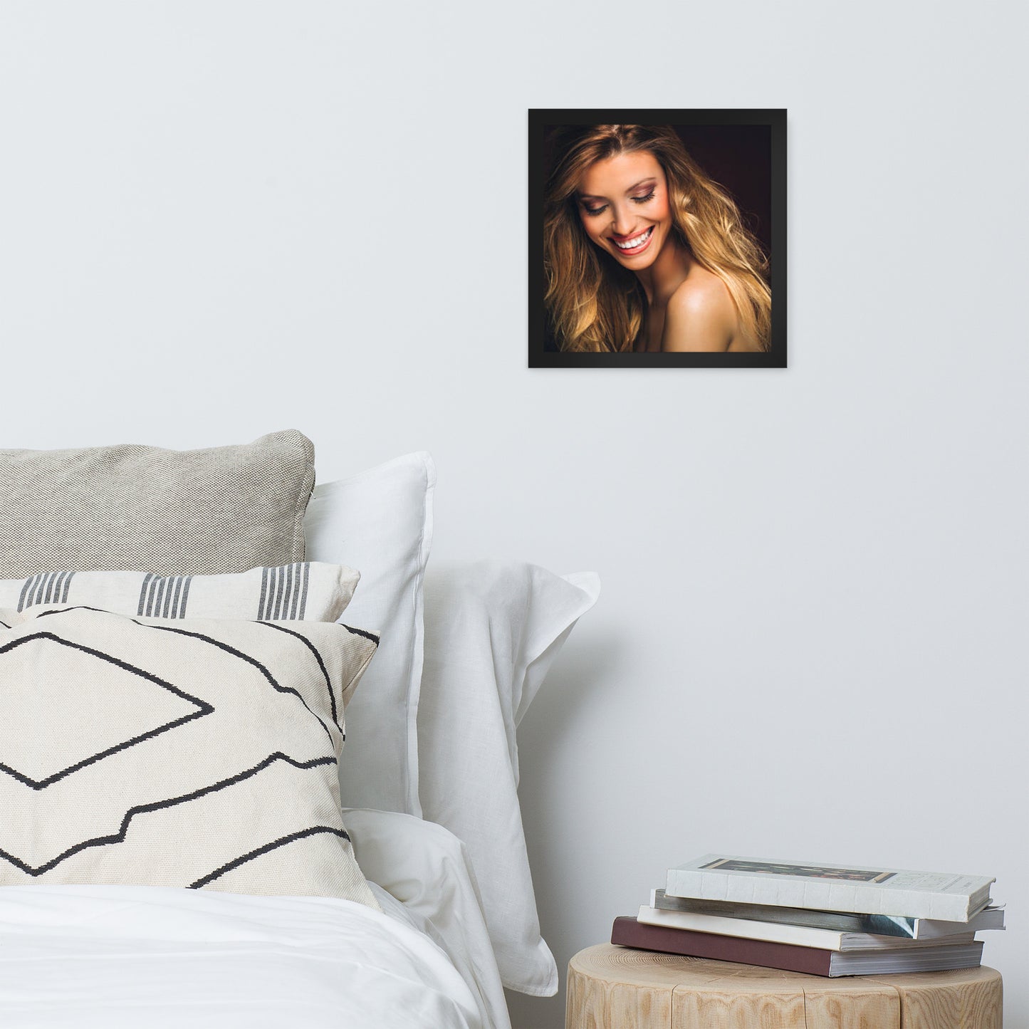 Smiles + Laughter = Priceless. Framed Poster Wall Art (Horizontal Model 0016)