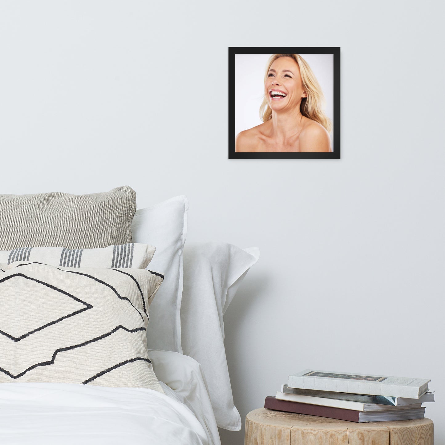 Smiles + Laughter = Priceless. Framed Poster Wall Art (Horizontal Model 0033)