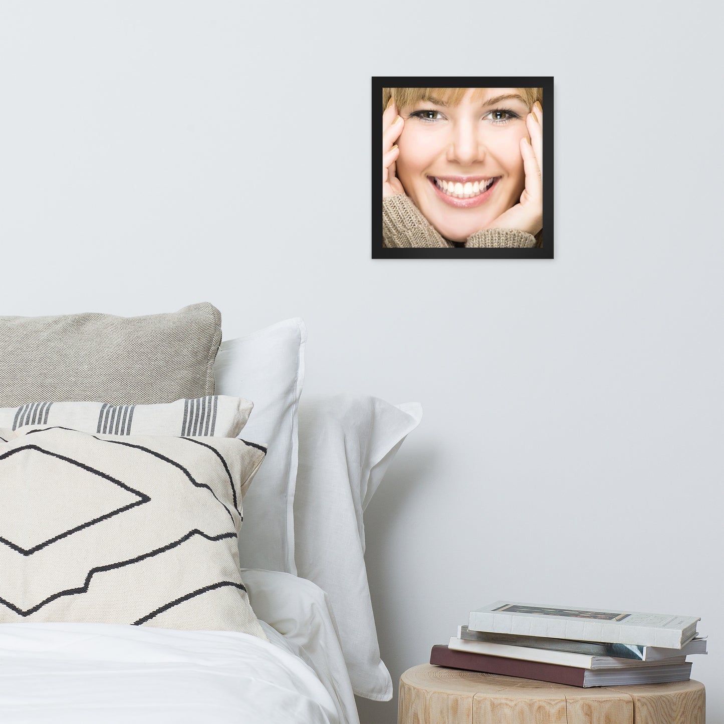 Smiles + Laughter = Priceless. Framed Poster Wall Art (Horizontal Model 0038)