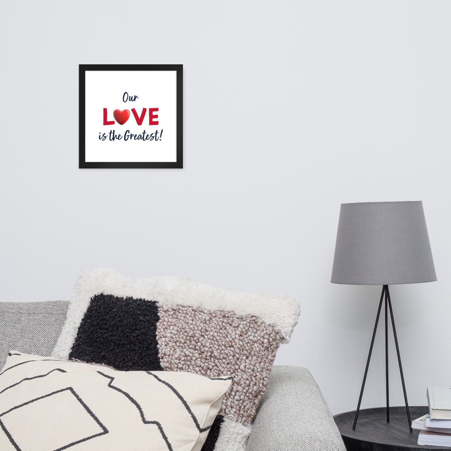 Framed Poster (Our Love is the Greatest! - Love Framed Poster Horizontal Model 006)