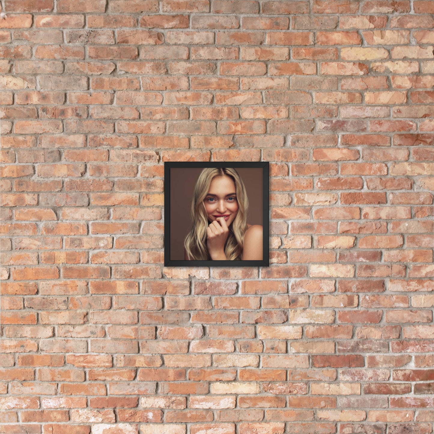 Framed Poster Wall Art Vertical: Priceless Smiles and Laughter (Print Model 0042)