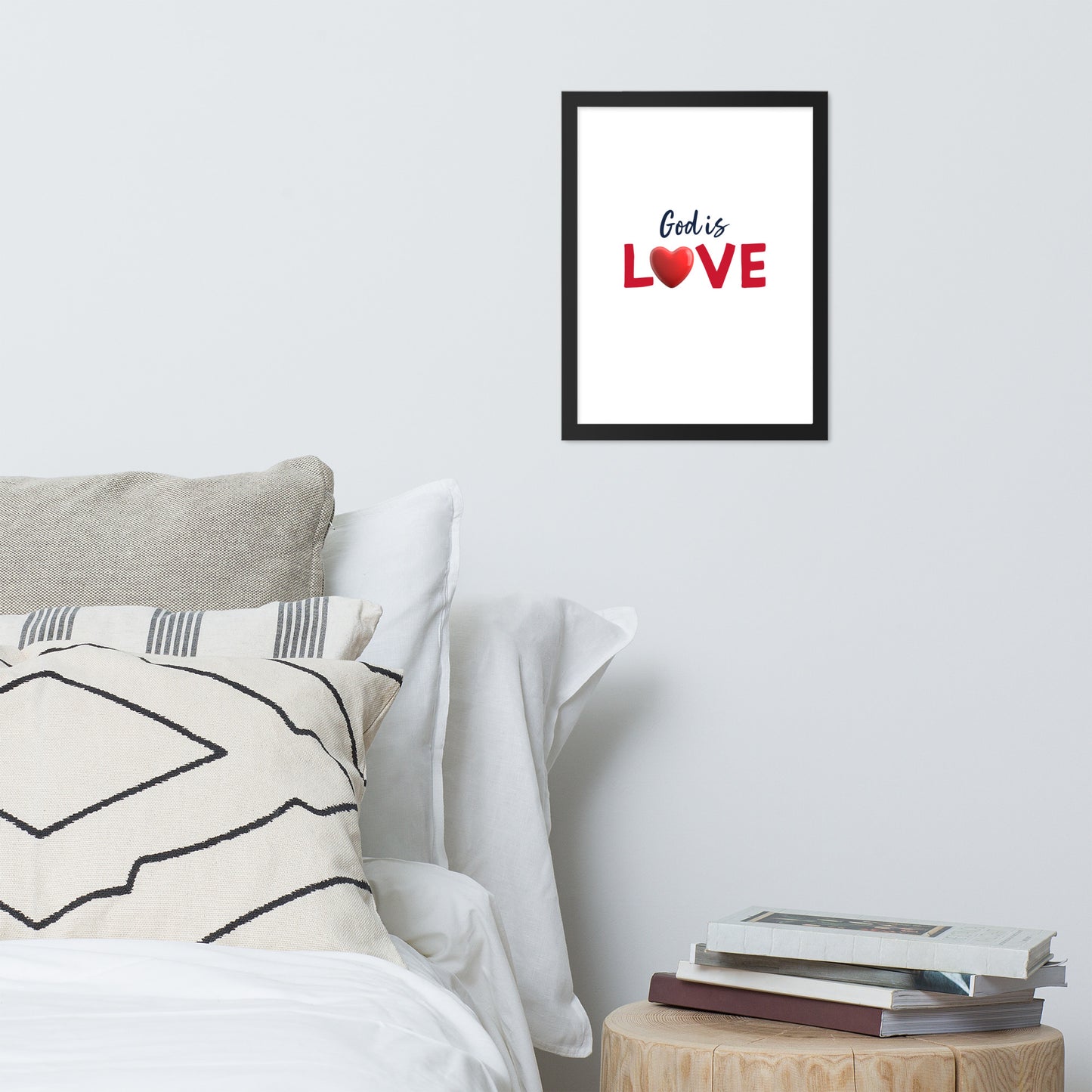 Framed Poster (God Is Love - Love Framed Poster Vertical Model 002)