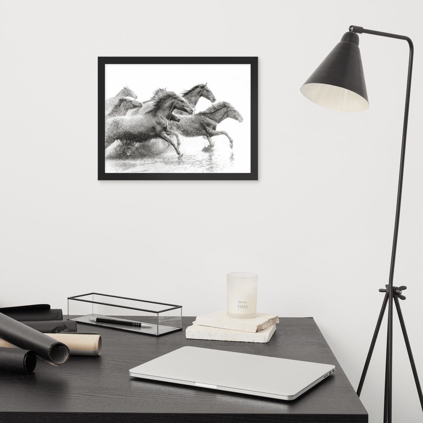 Framed Poster (Horse Wall Art Horizontal - Model 002)