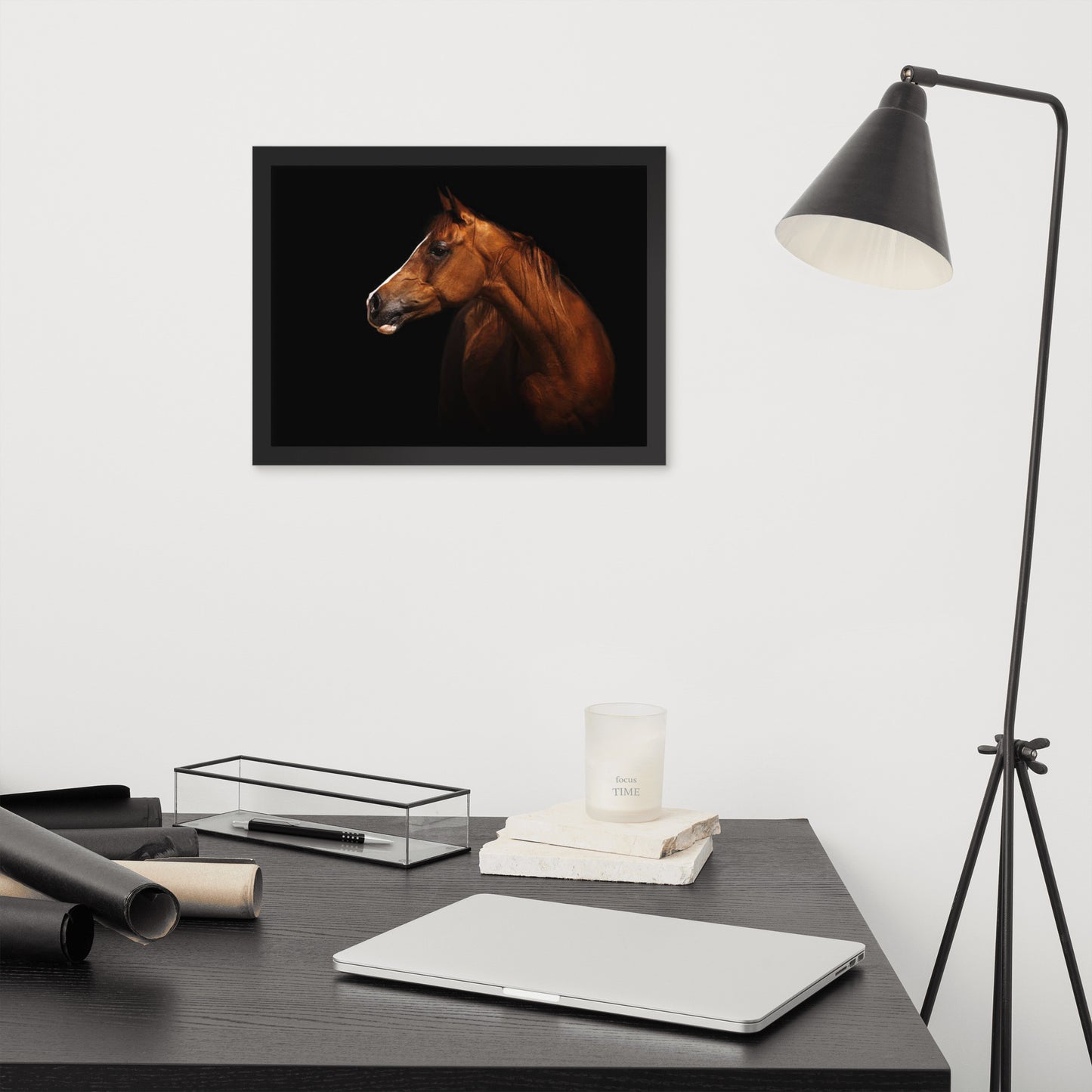 Framed Poster (Horse Wall Art Horizontal - Model 006)