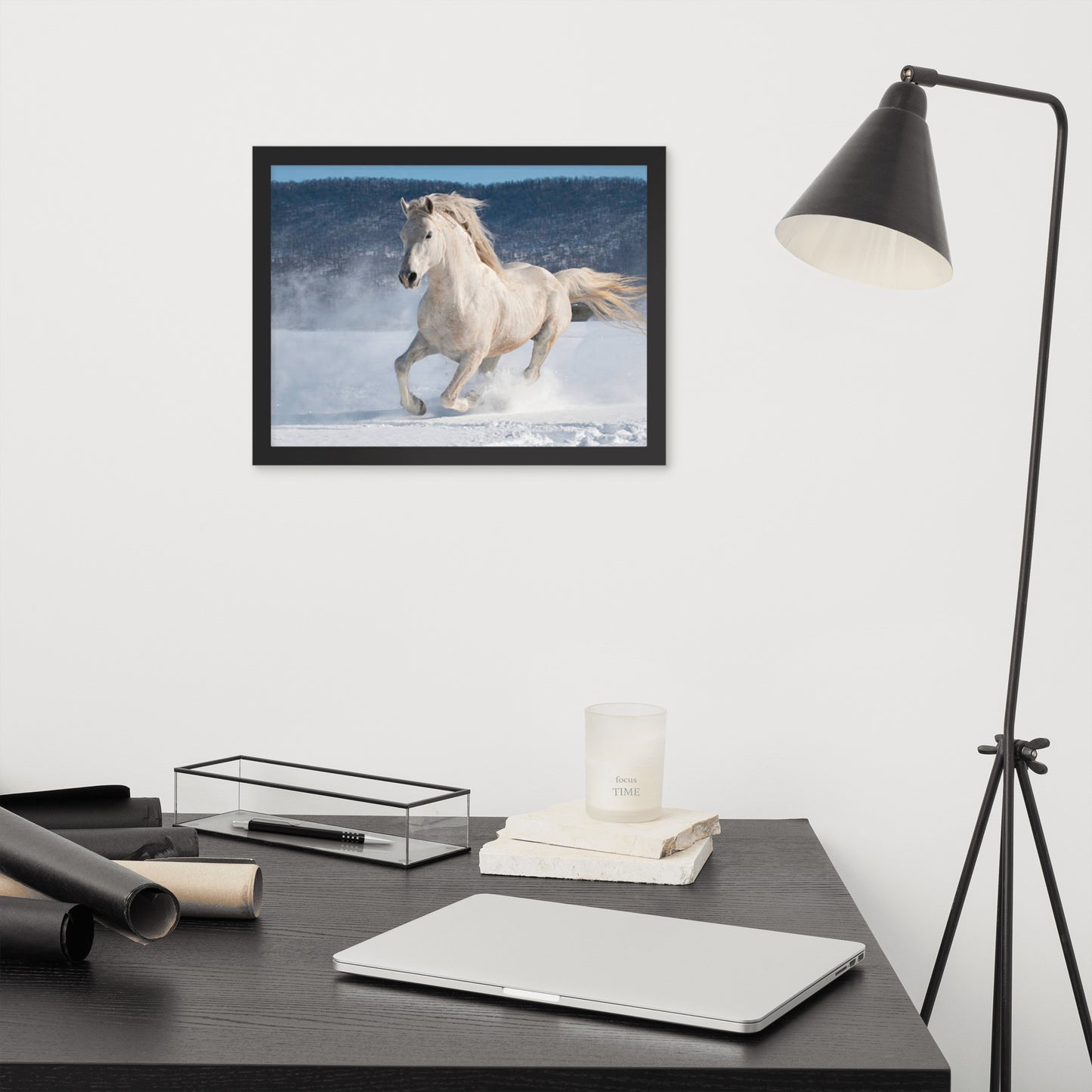 Framed Poster (Horse Wall Art Horizontal - Model 0012)