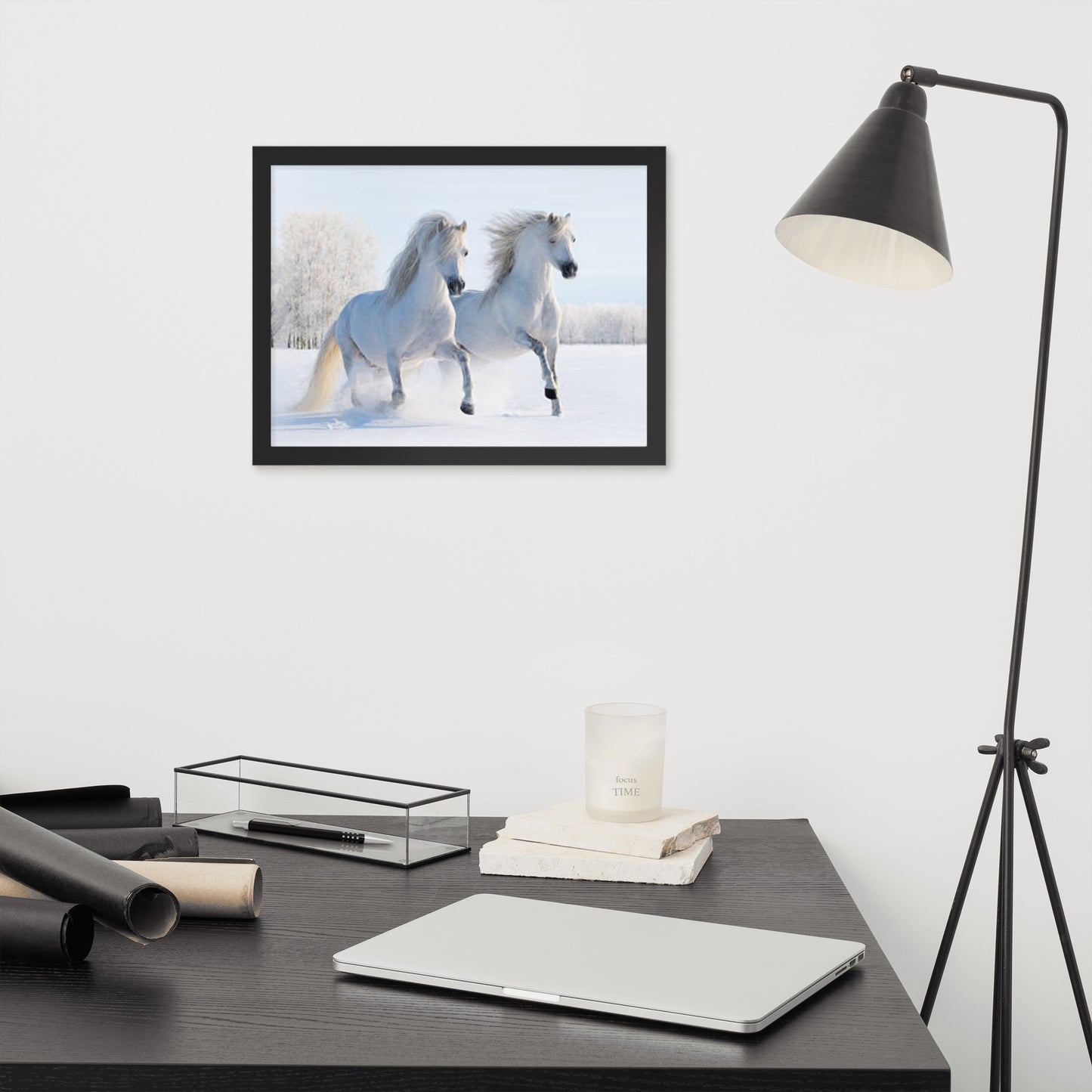 Framed Poster (Horse Wall Art Horizontal - Model 0013)