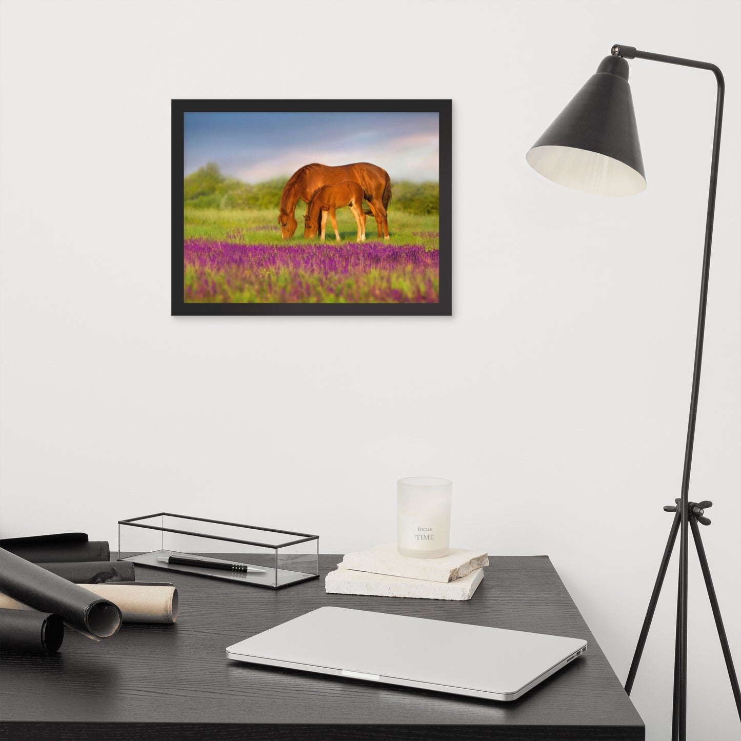 Framed Poster (Horse Wall Art Horizontal - Model 0016)