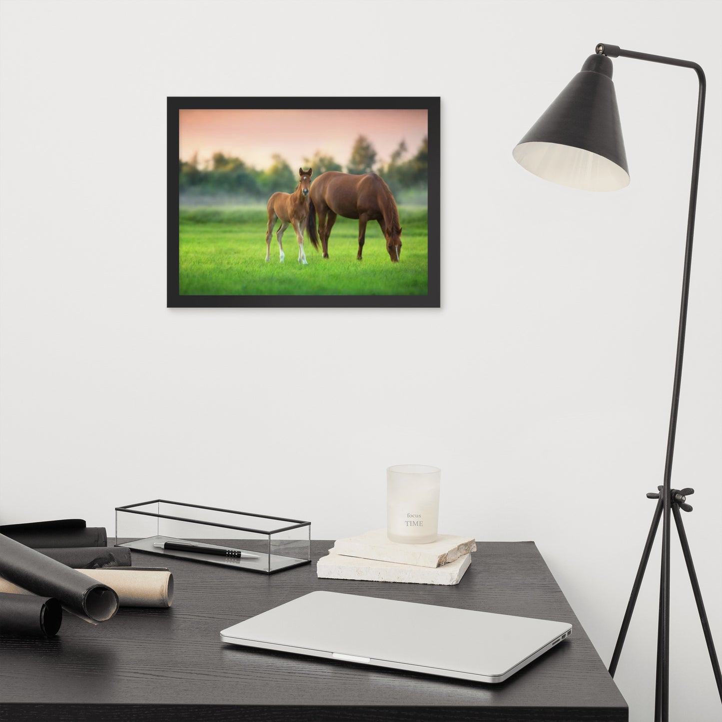 Framed Poster (Horse Wall Art Horizontal - Model 0017)