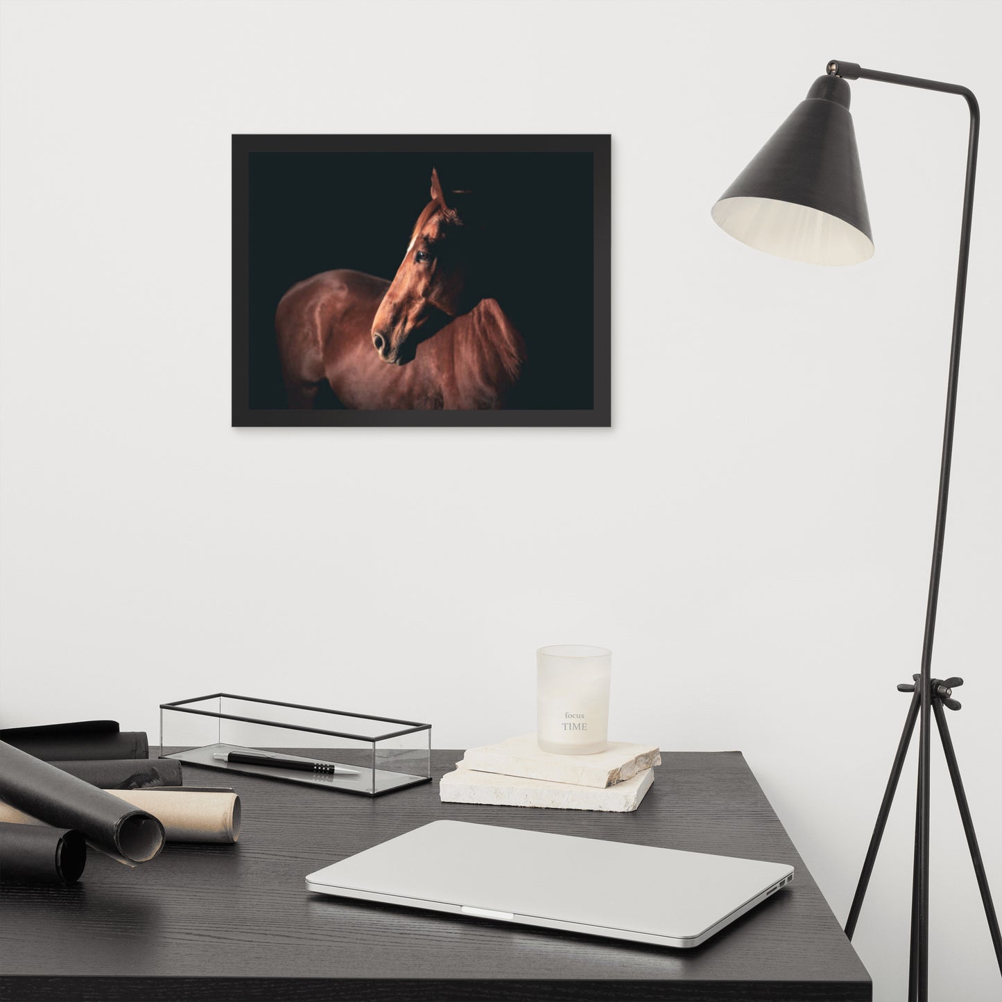 Framed Poster (Horse Wall Art Horizontal - Model 0018)