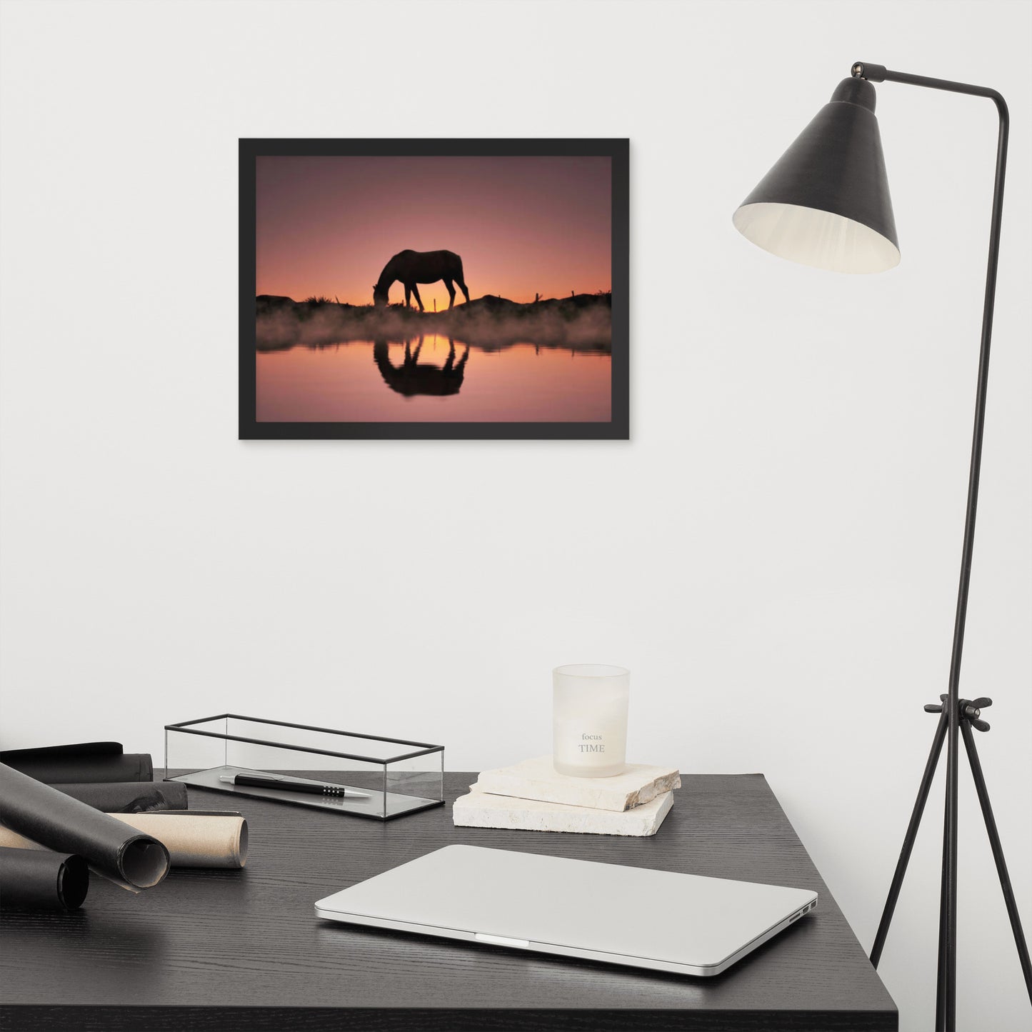 Framed Poster (Horse Wall Art Horizontal - Model 0020)