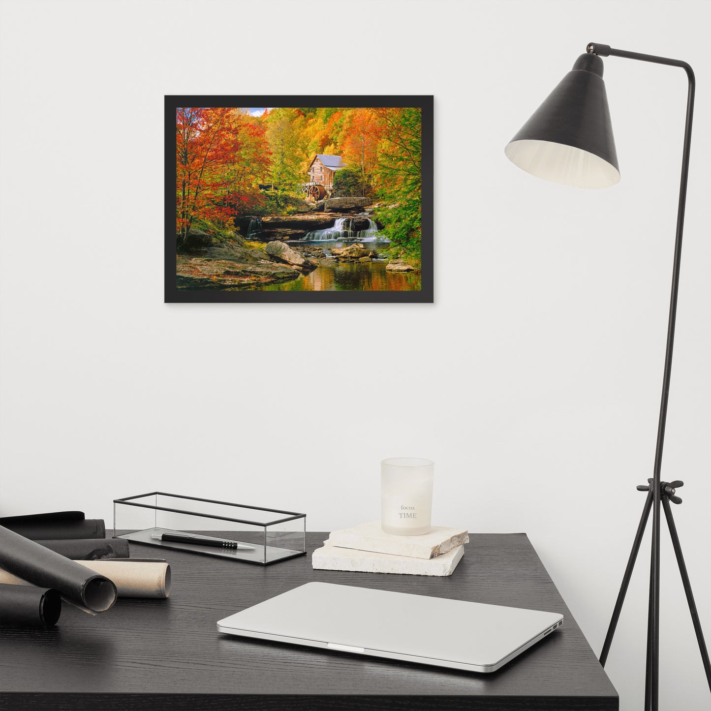 Scenic Nature View Framed Poster Wall Art (Horizontal Model 0011)