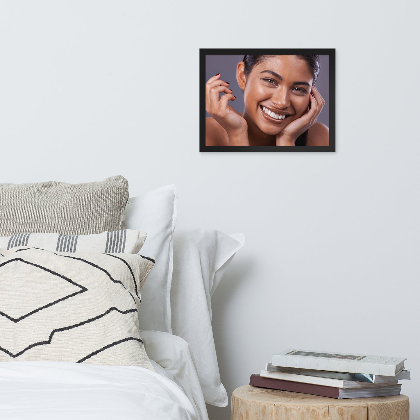 Smiles + Laughter = Priceless. Framed Poster Wall Art (Horizontal Model 0013)