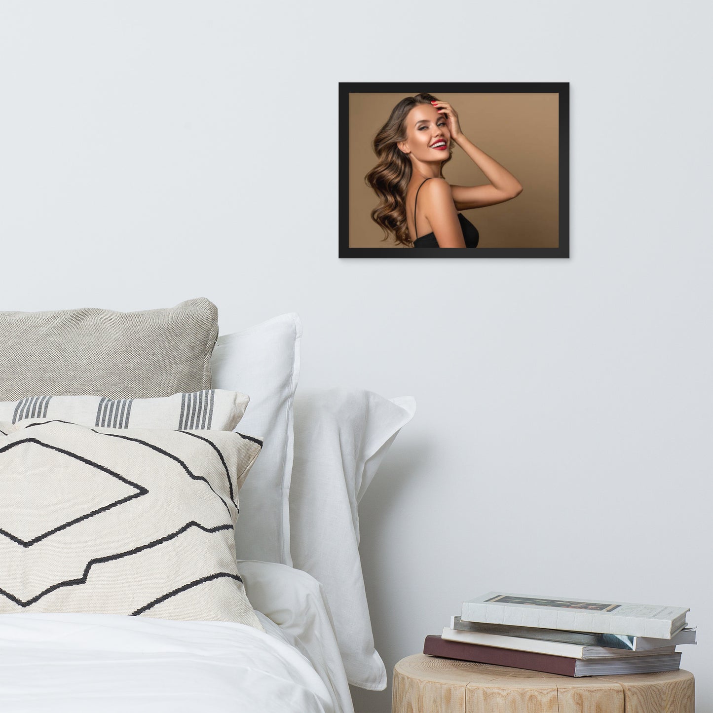 Smiles + Laughter = Priceless. Framed Poster Wall Art (Horizontal Model 0019)