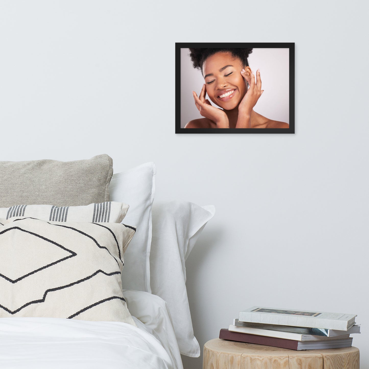 Smiles + Laughter = Priceless. Framed Poster Wall Art (Horizontal Model 0022)