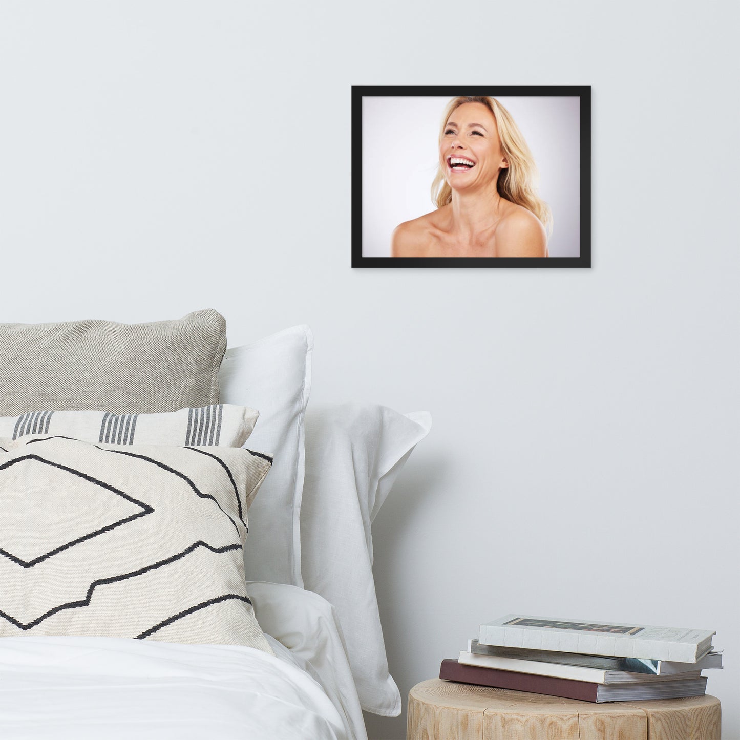 Smiles + Laughter = Priceless. Framed Poster Wall Art (Horizontal Model 0033)