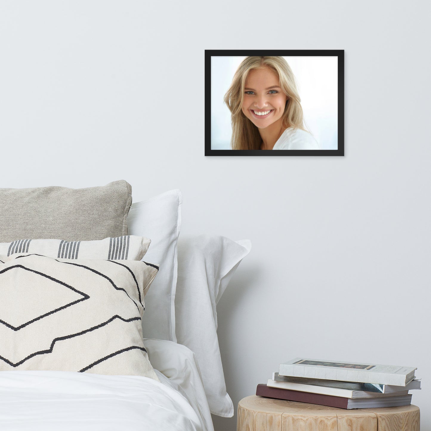 Smiles + Laughter = Priceless. Framed Poster Wall Art (Horizontal Model 0037)