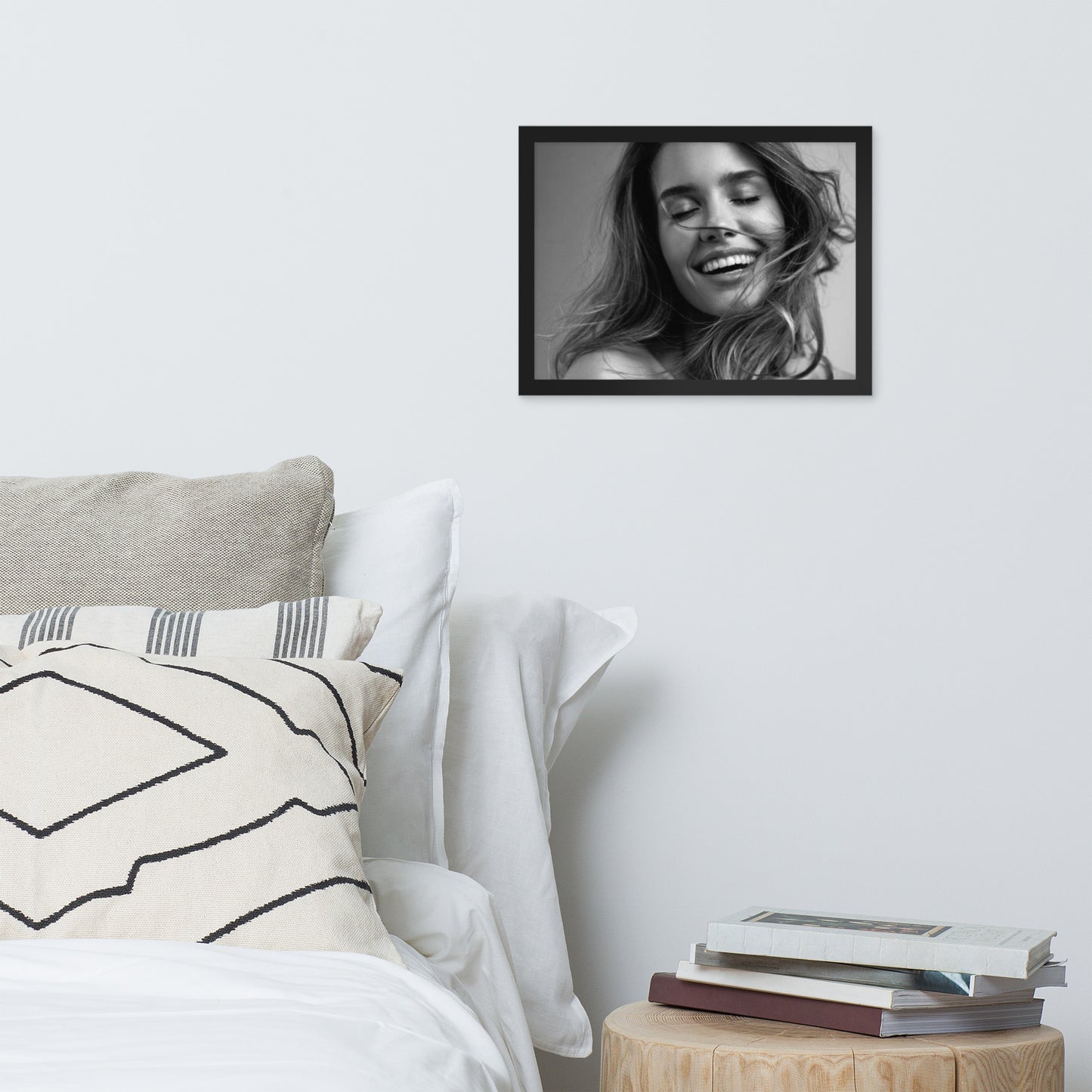 Smiles + Laughter = Priceless. Framed Poster Wall Art (Horizontal Model 0046)