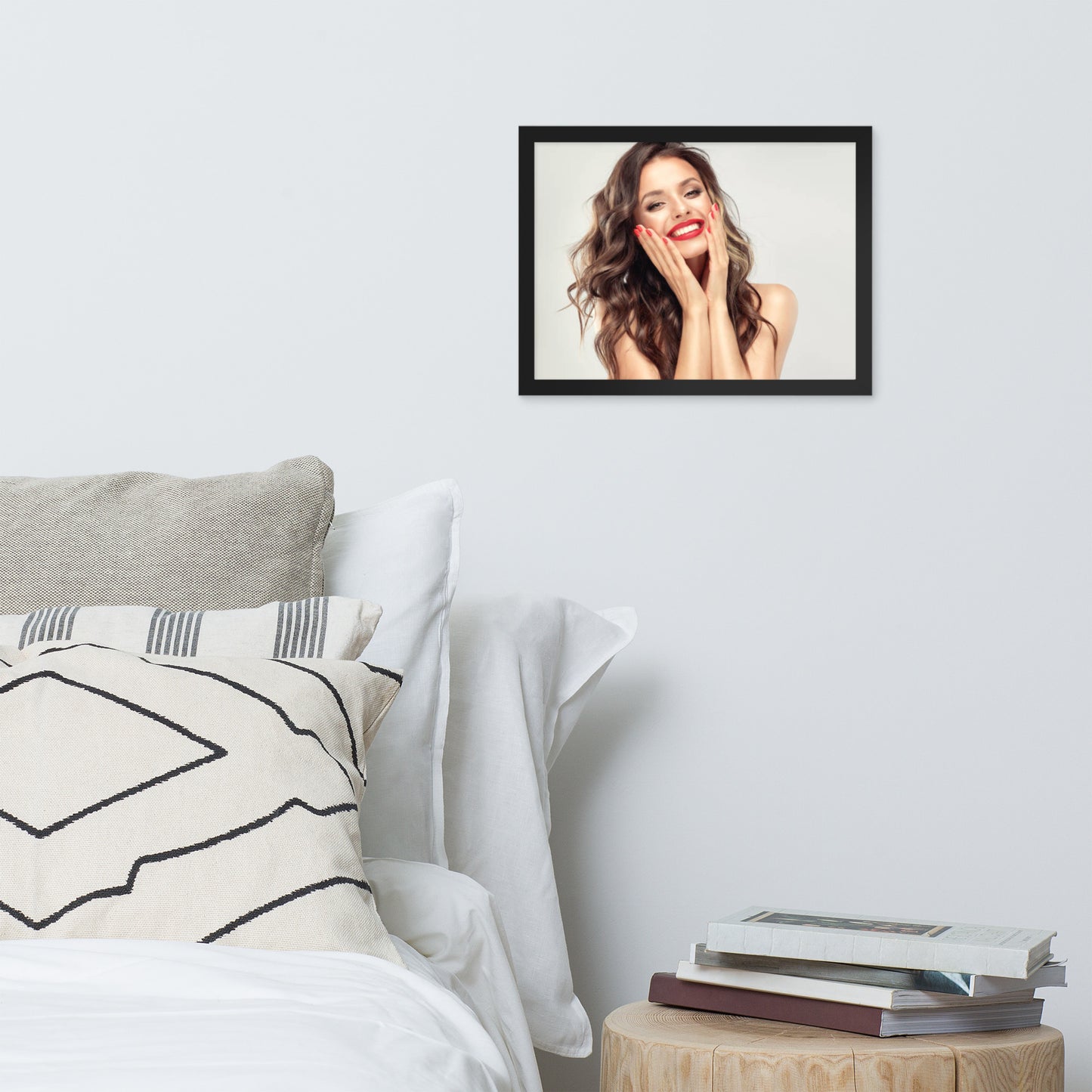 Smiles + Laughter = Priceless. Framed Poster Wall Art (Horizontal Model 0052)