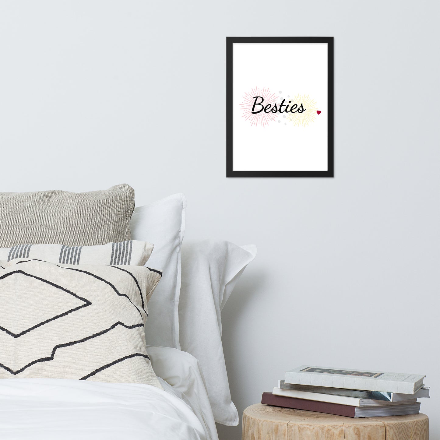 Framed Poster (Besties - Lifestyle Framed Poster Vertical - Model 001)