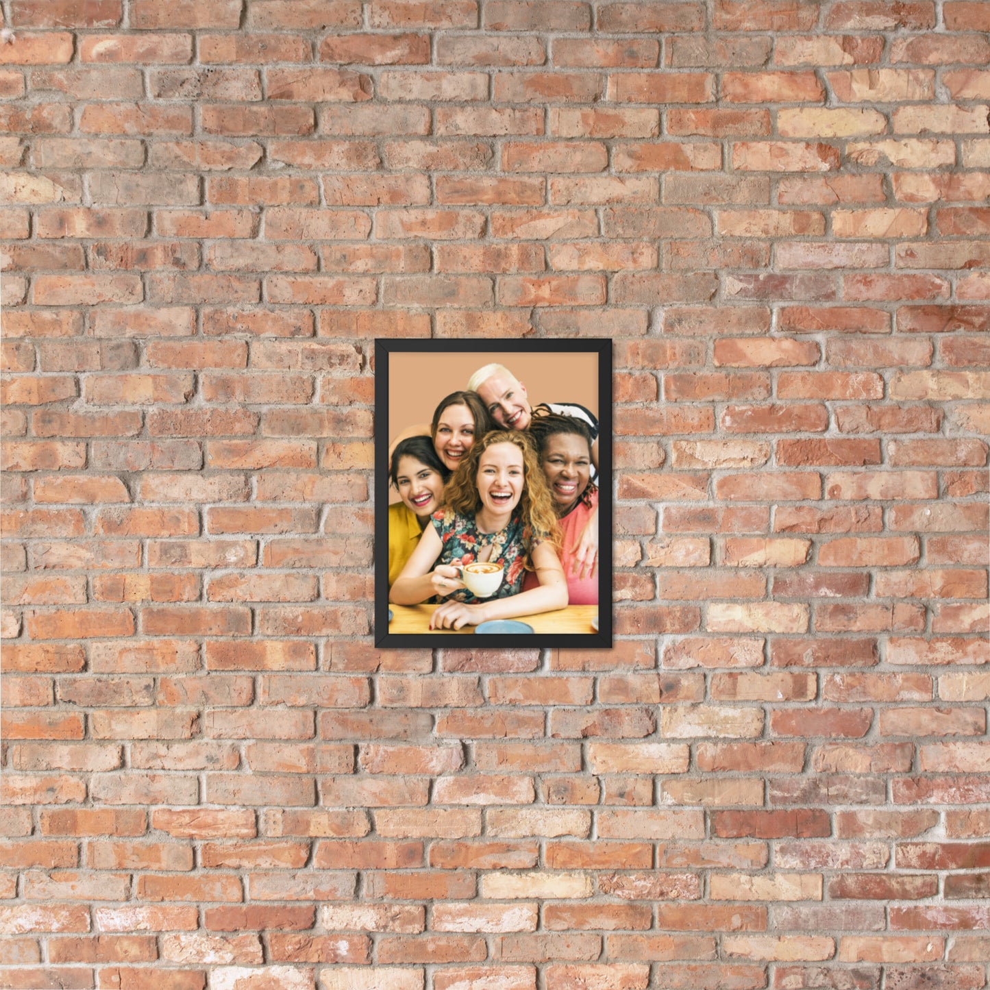 Framed Poster Wall Art Vertical: Priceless Smiles and Laughter (Print Model 001)