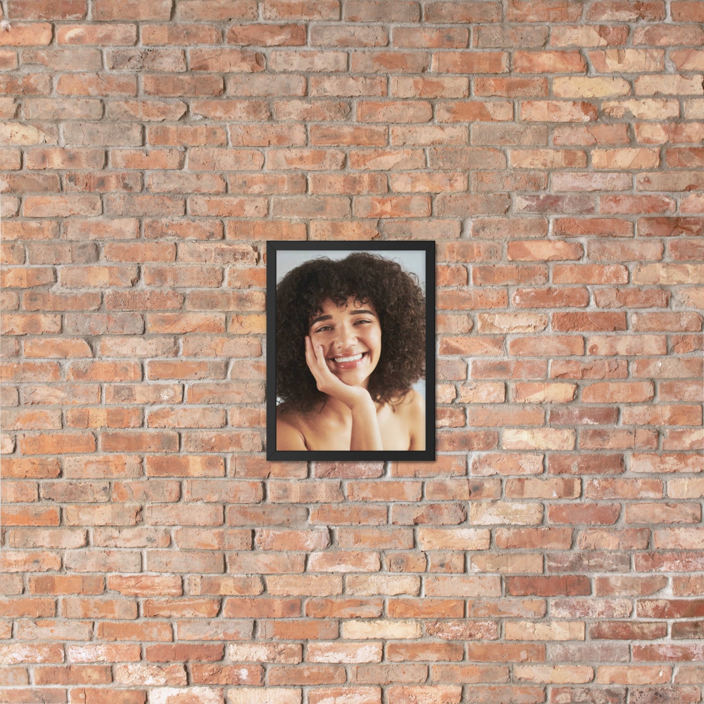 Framed Poster Wall Art Vertical: Priceless Smiles and Laughter (Print Model 0035)